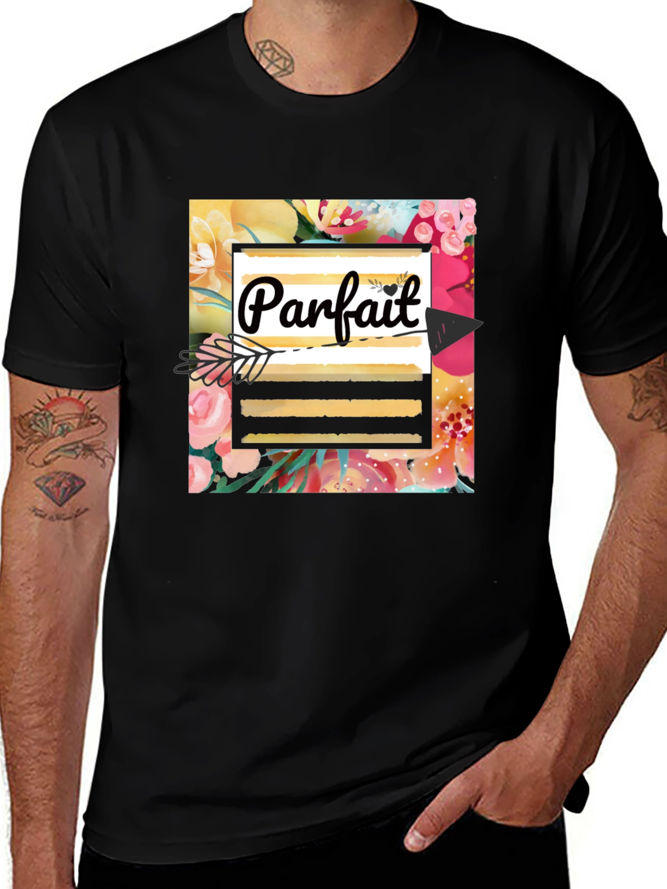 Parfait Graphic T-Shirt | Stylish Floral Design