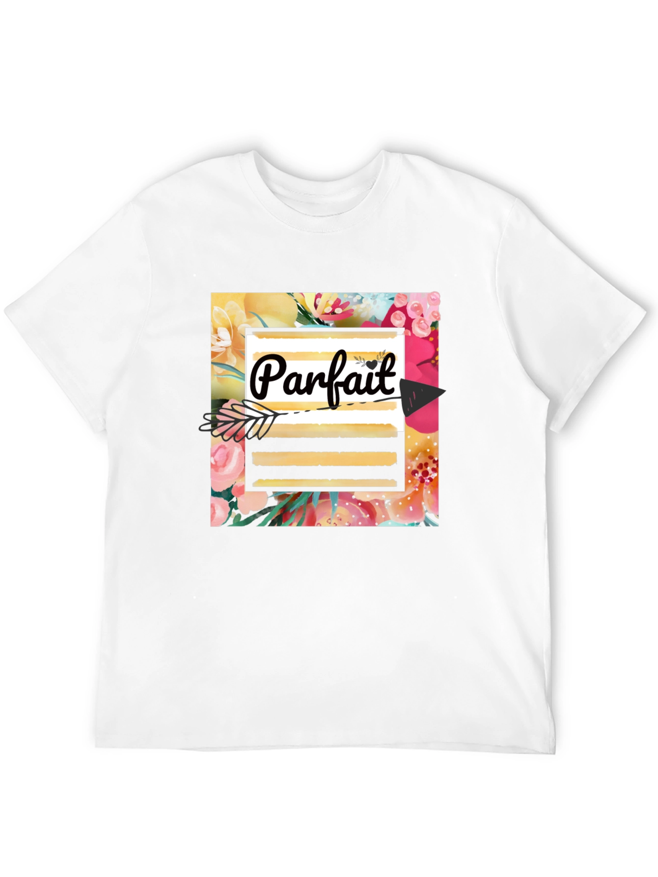 Parfait Graphic T-Shirt | Stylish Floral Design