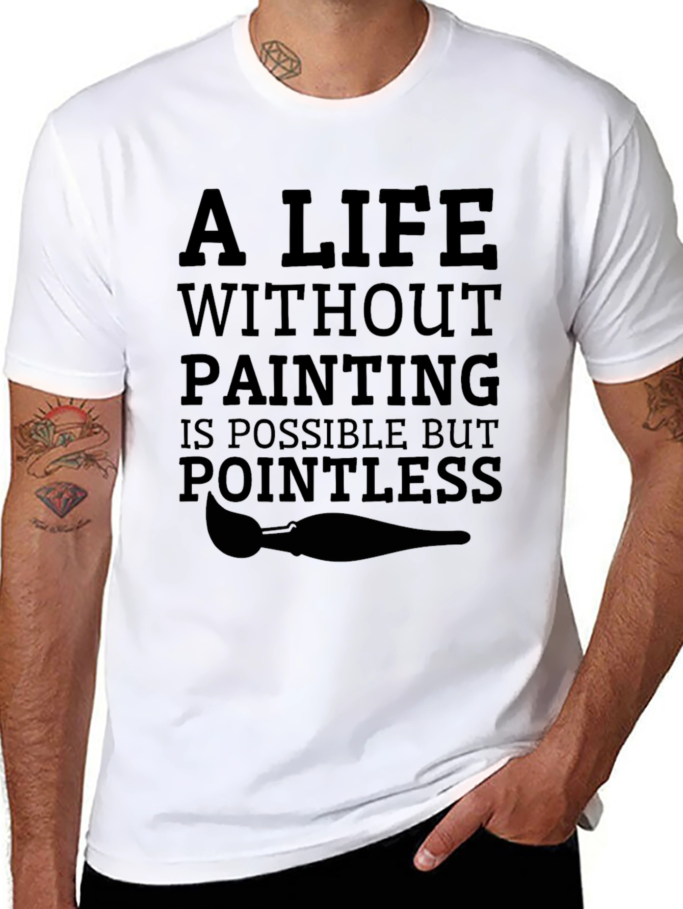 Artists Life T-Shirt: Pointless Without Painting Tee