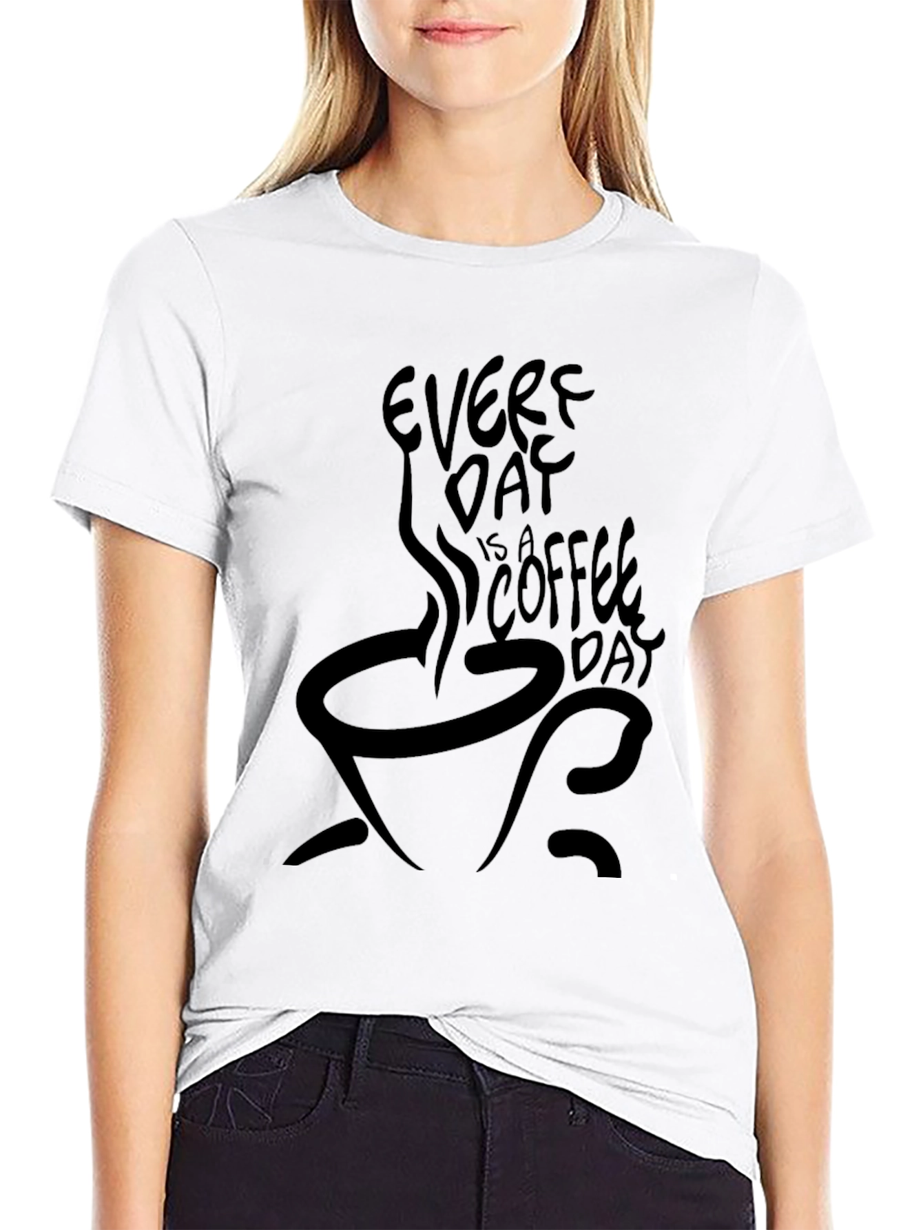 Every Day Is A Coffee Day Black T-Shirt