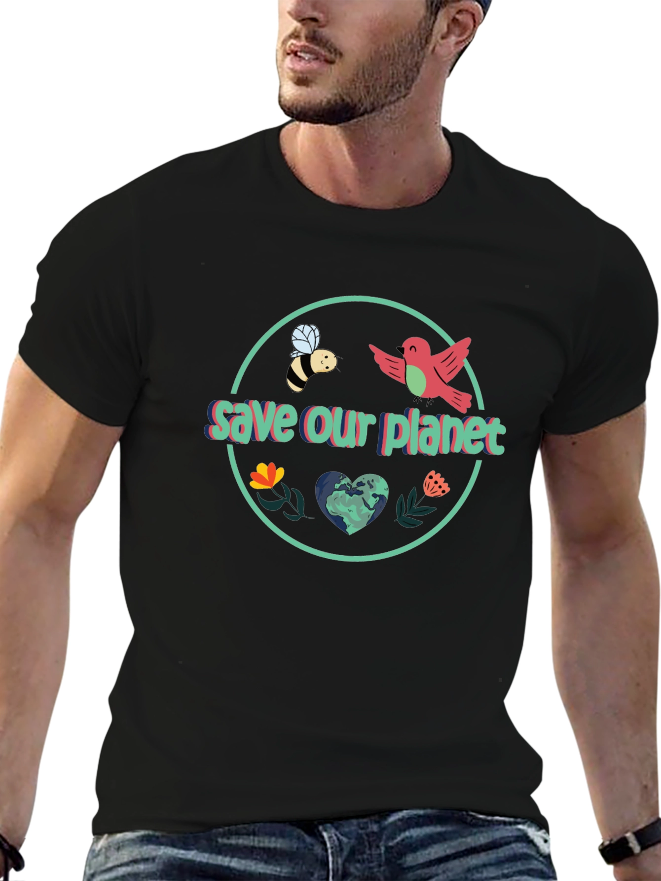 Save Our Planet Graphic T-Shirt