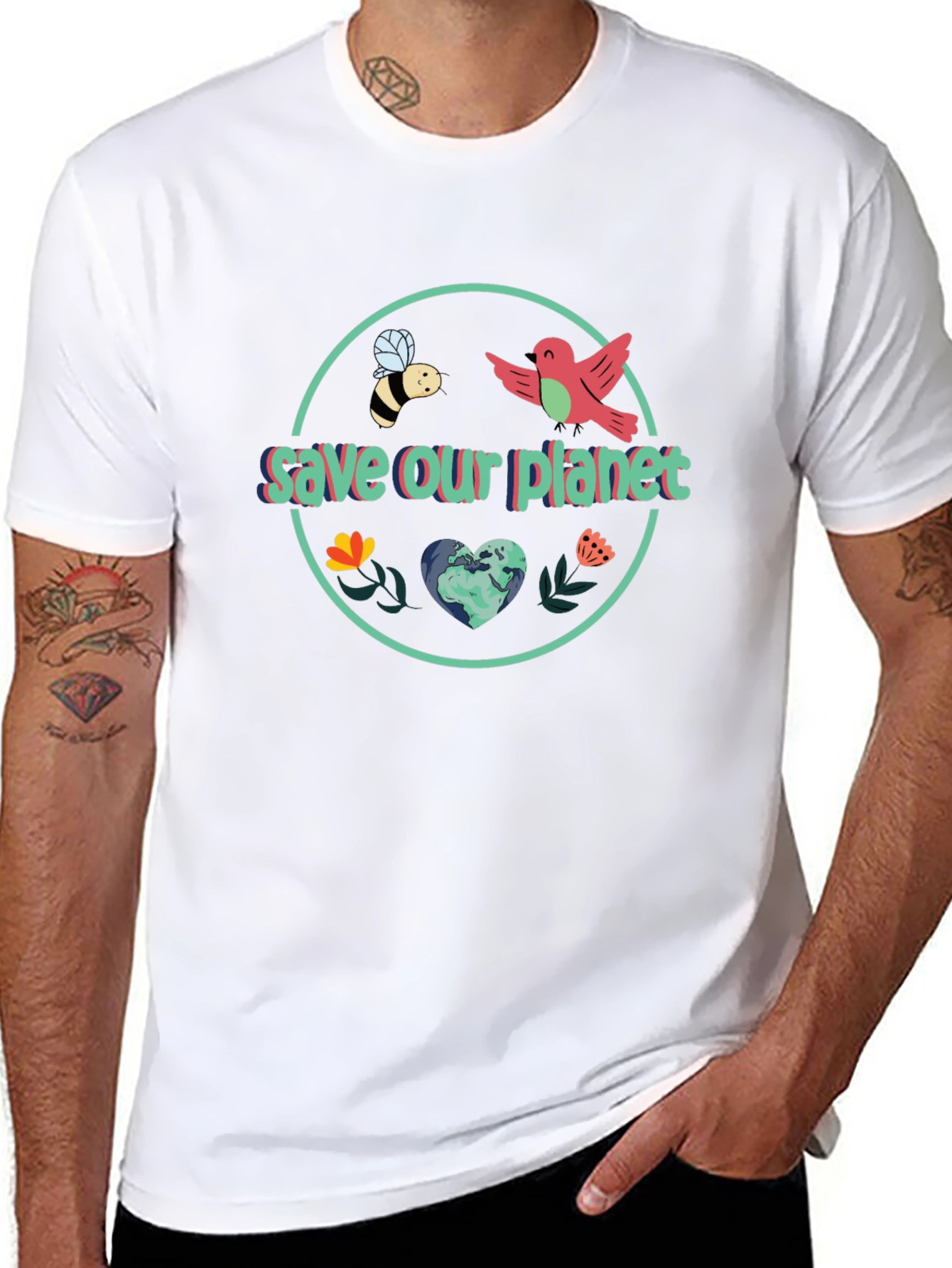 Save Our Planet Graphic T-Shirt