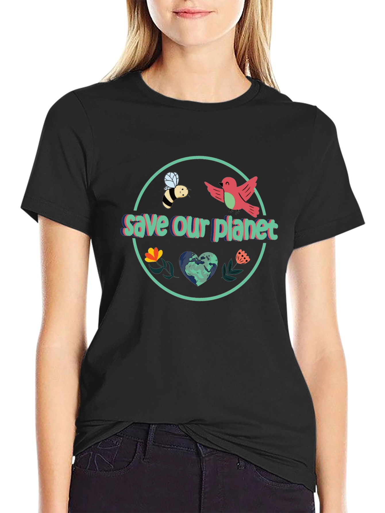 Save Our Planet Graphic T-Shirt