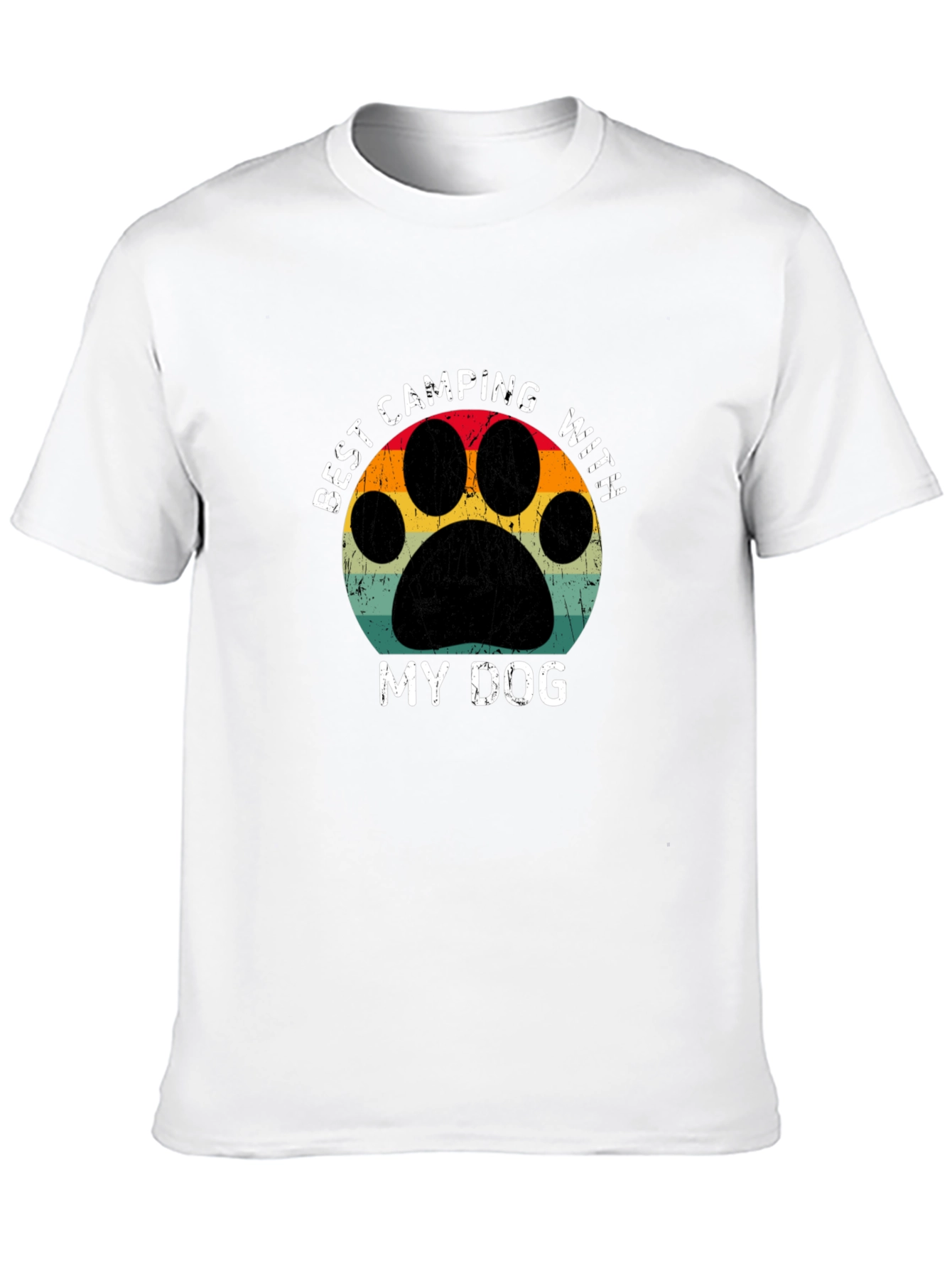 Best Camping With My Dog Graphic Tee