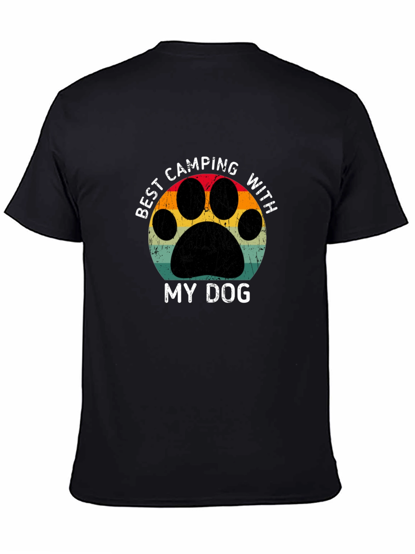 Best Camping With My Dog Graphic Tee