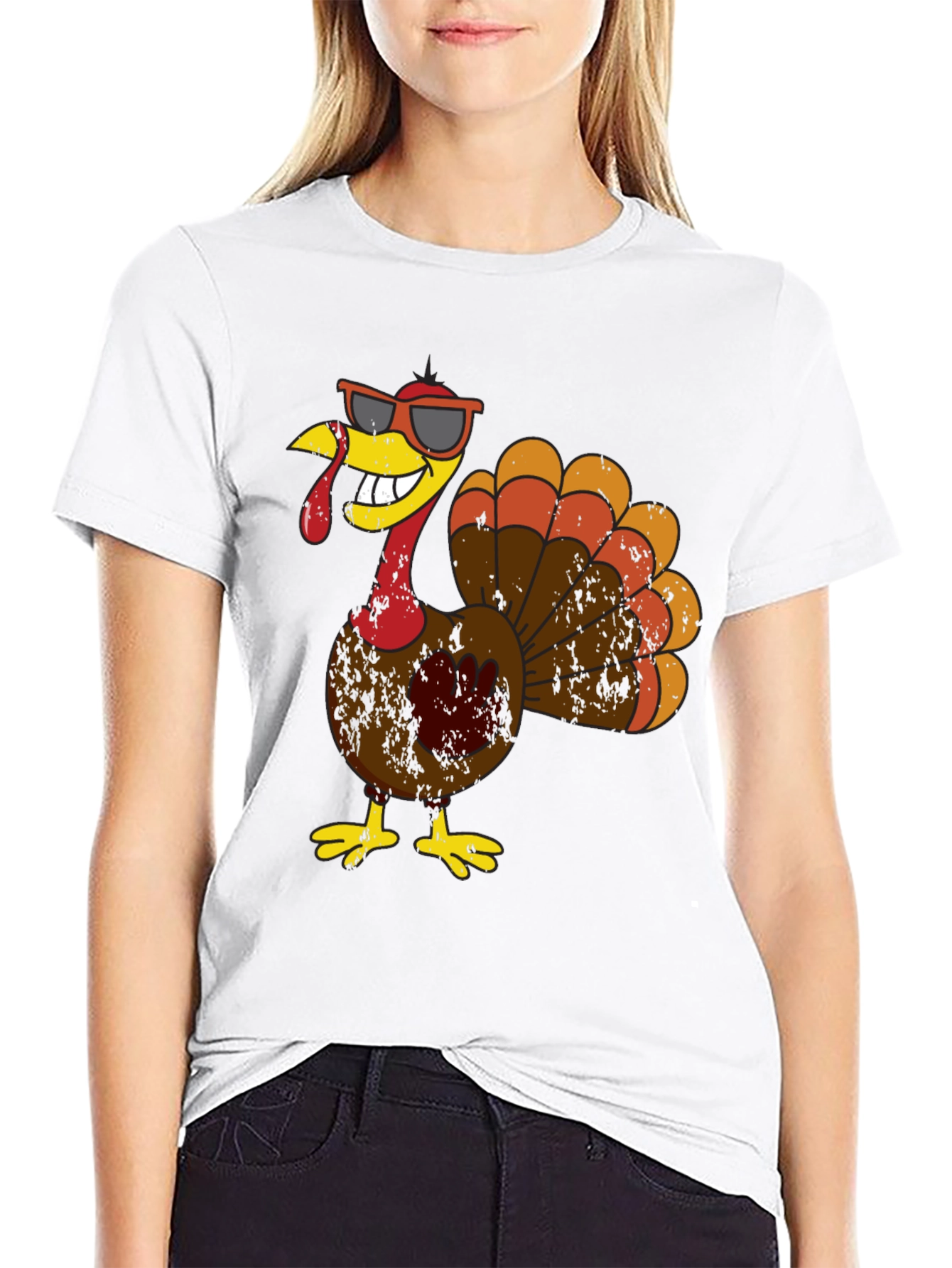 Cool Turkey Graphic Tee - Thanksgiving Humor