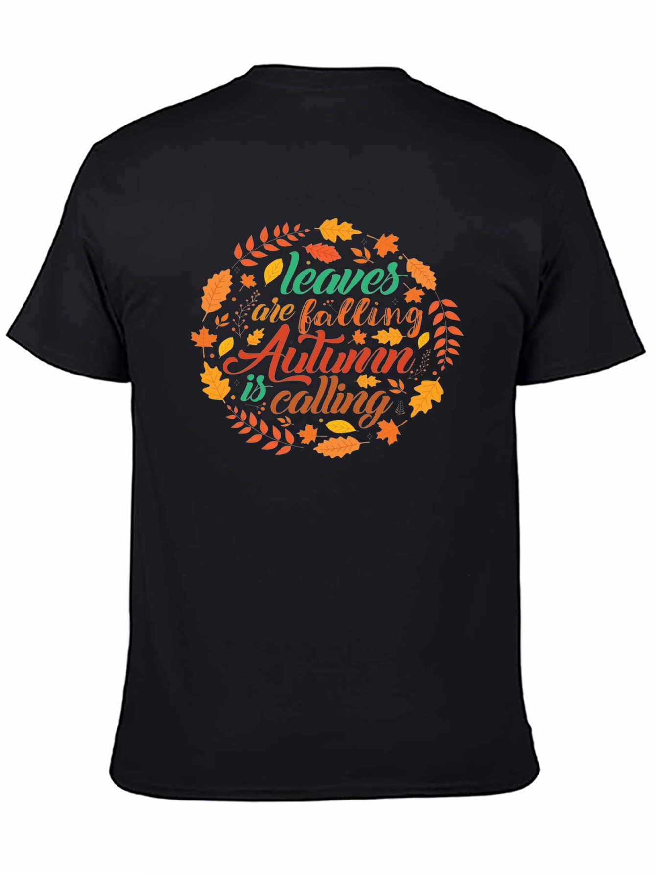 Autumn Calling Graphic Tee - Black