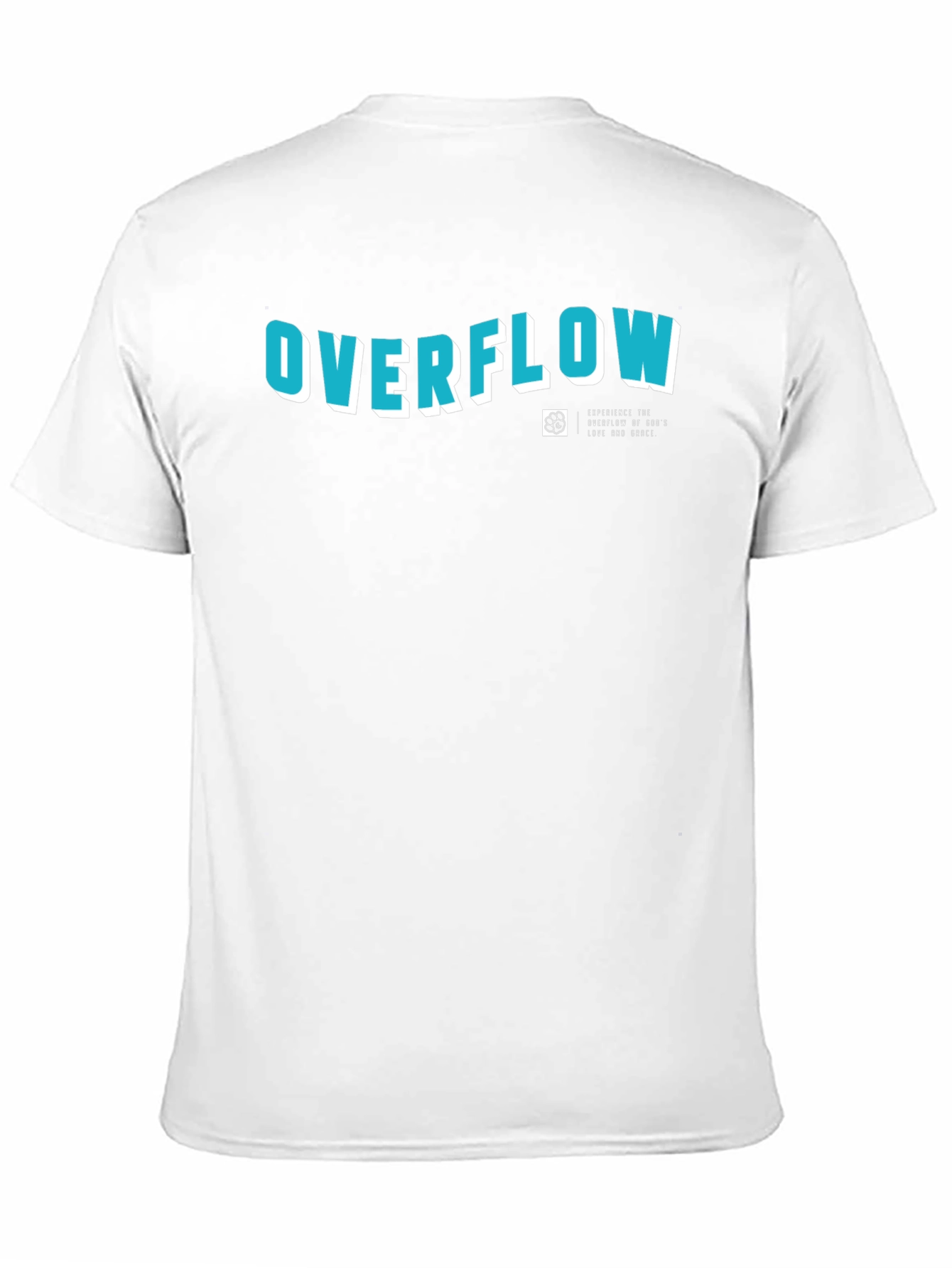 Overflow Graphic Print Black Cotton T-Shirt
