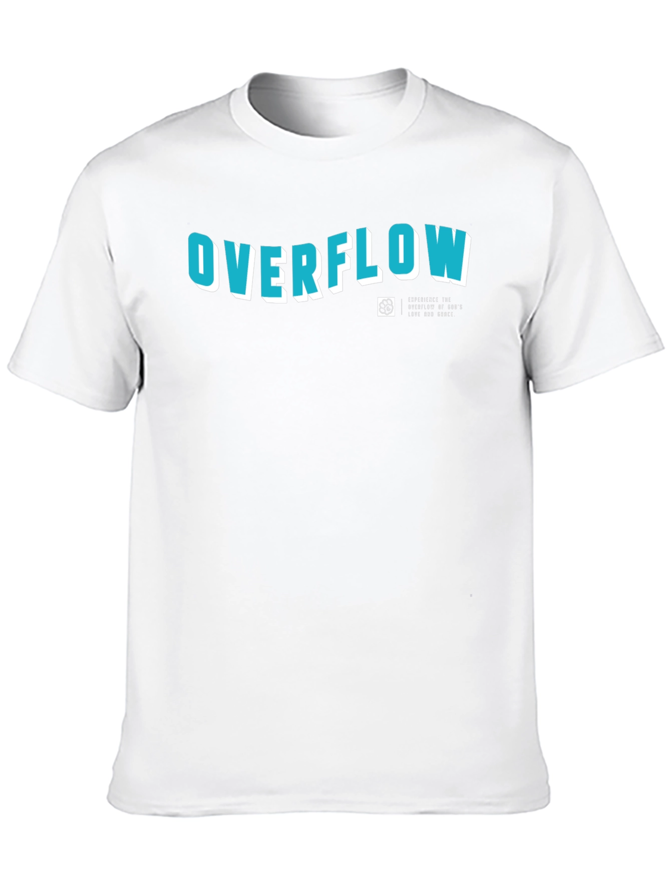 Overflow Graphic Print Black Cotton T-Shirt
