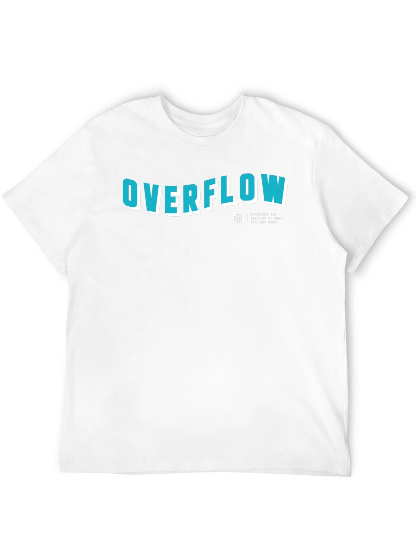 Overflow Graphic Print Black Cotton T-Shirt