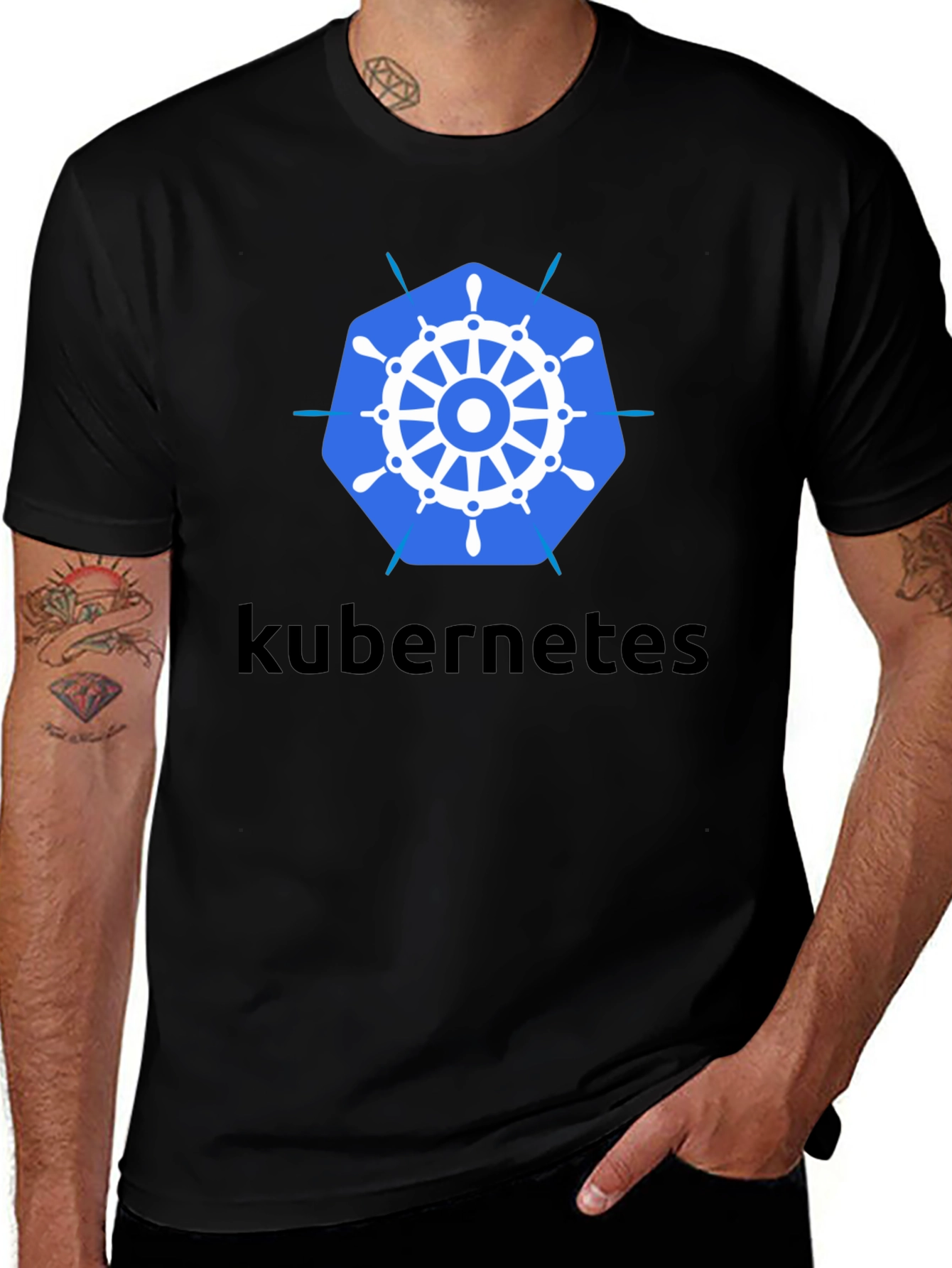 Kubernetes T-Shirt - Black Cotton Blend Tee