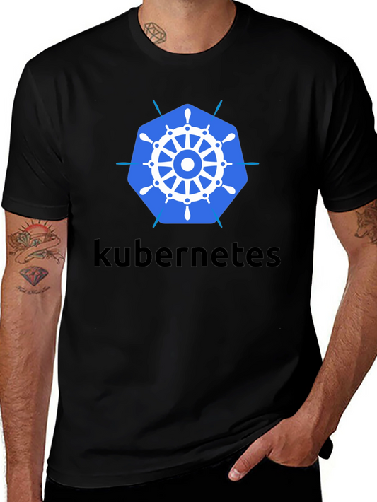Kubernetes T-Shirt - Black Cotton Blend Tee