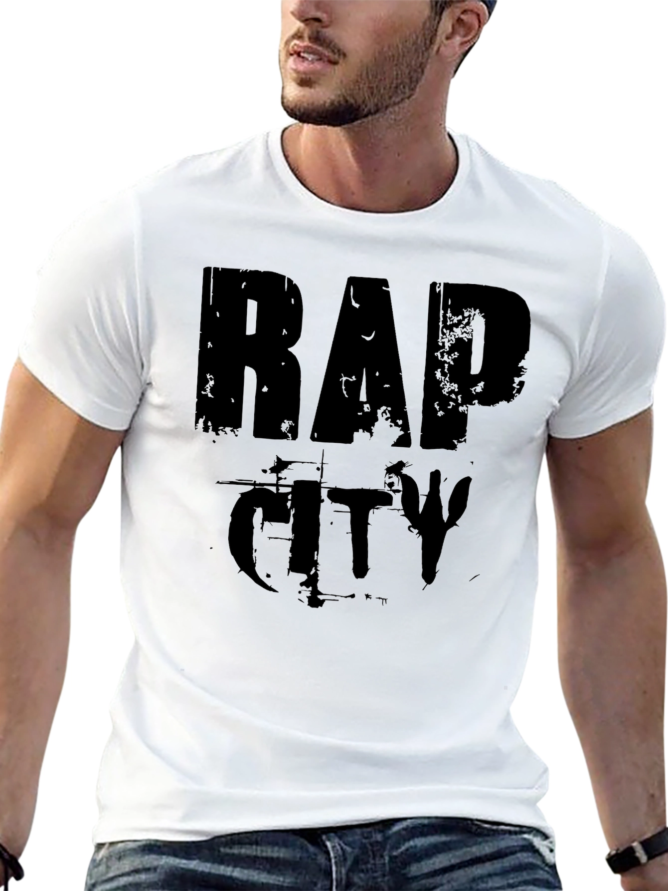 Rap City Graphic Tee - Black