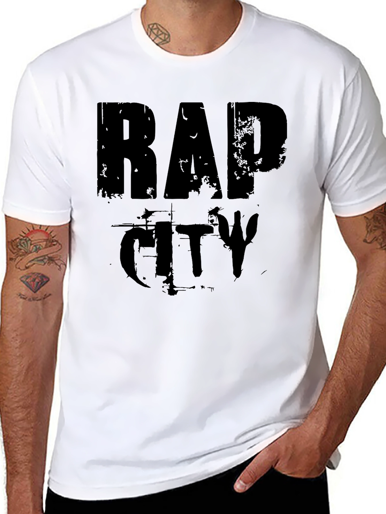 Rap City Graphic Tee - Black