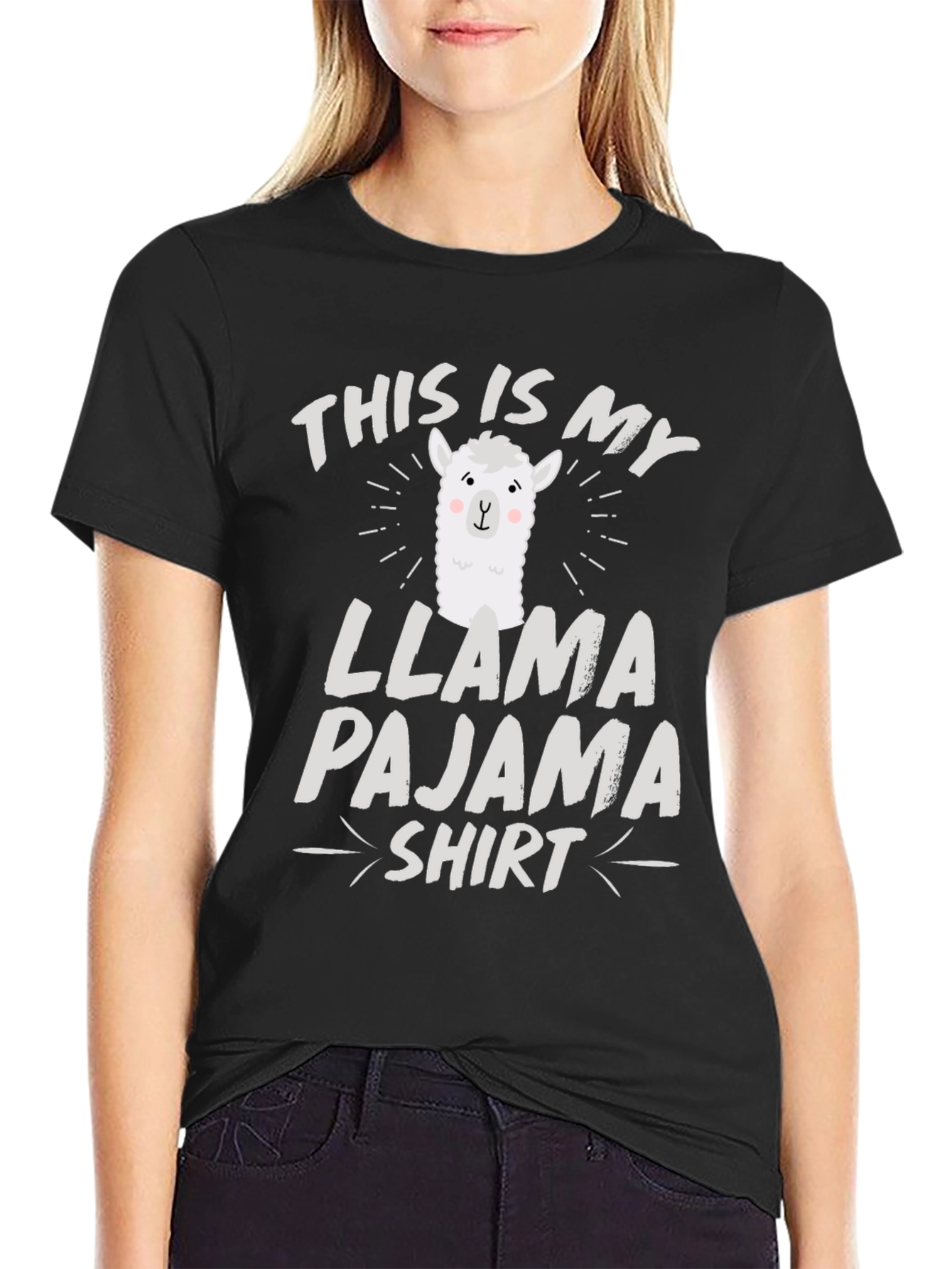 Llama Pajama Shirt - Funny Graphic Tee