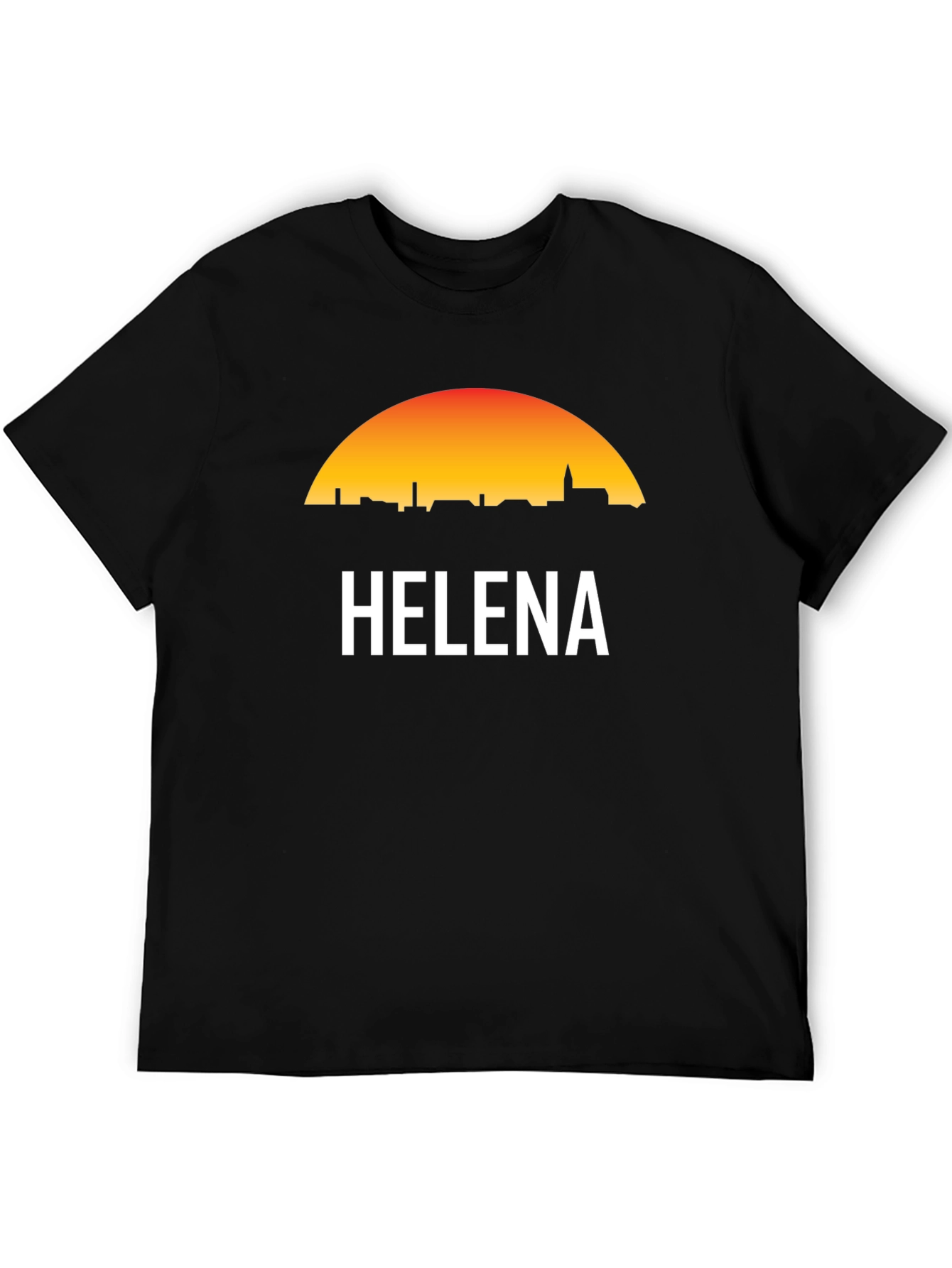 Helena Skyline T-Shirt - Sunset Design