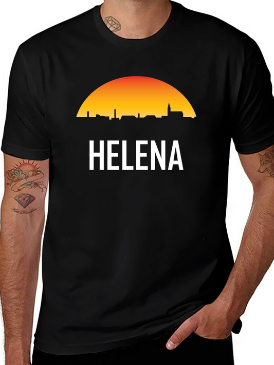 Helena Skyline T-Shirt - Sunset Design
