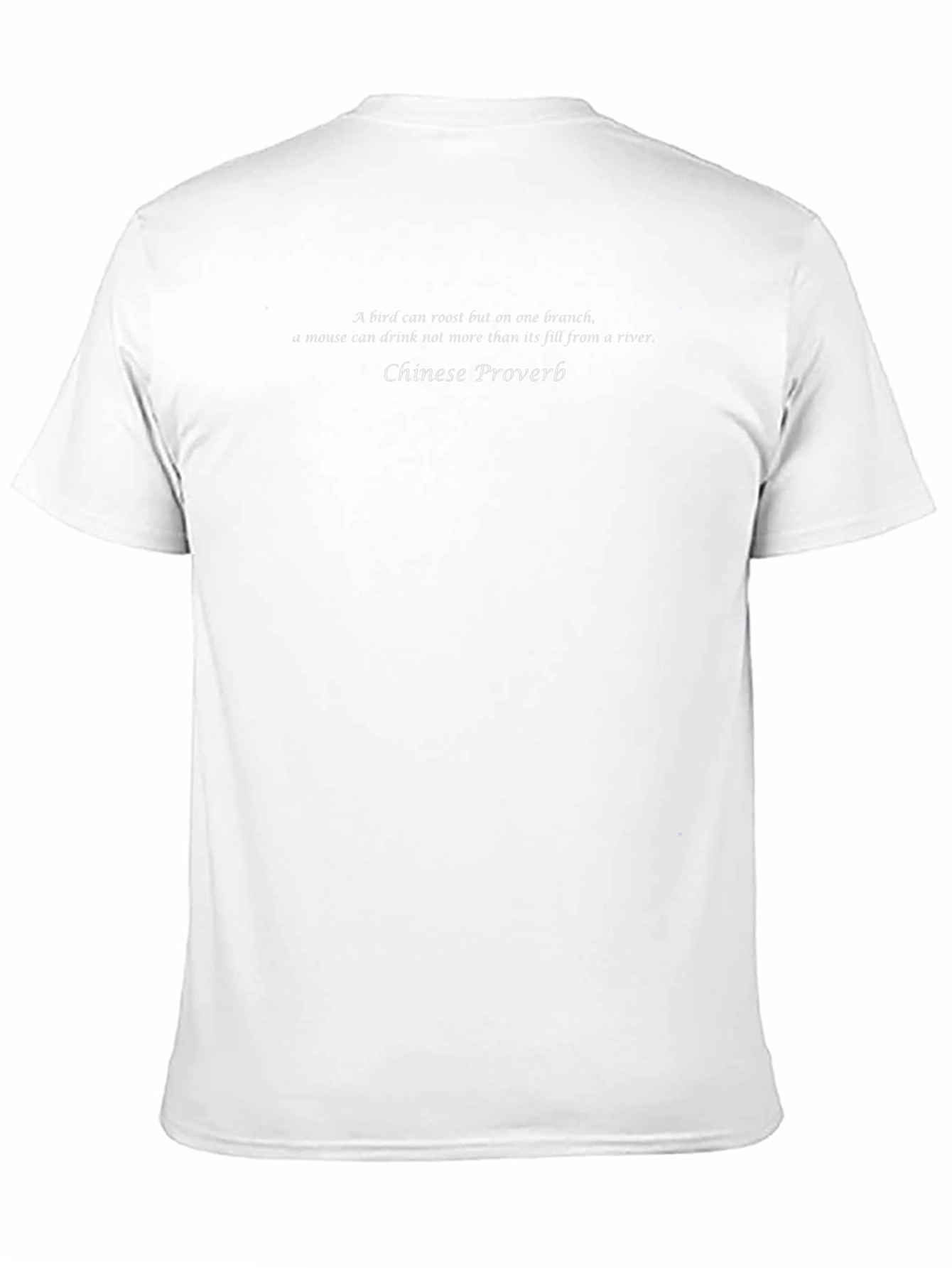 Chinese Proverb T-Shirt - Bird and Mouse Graphic Tee