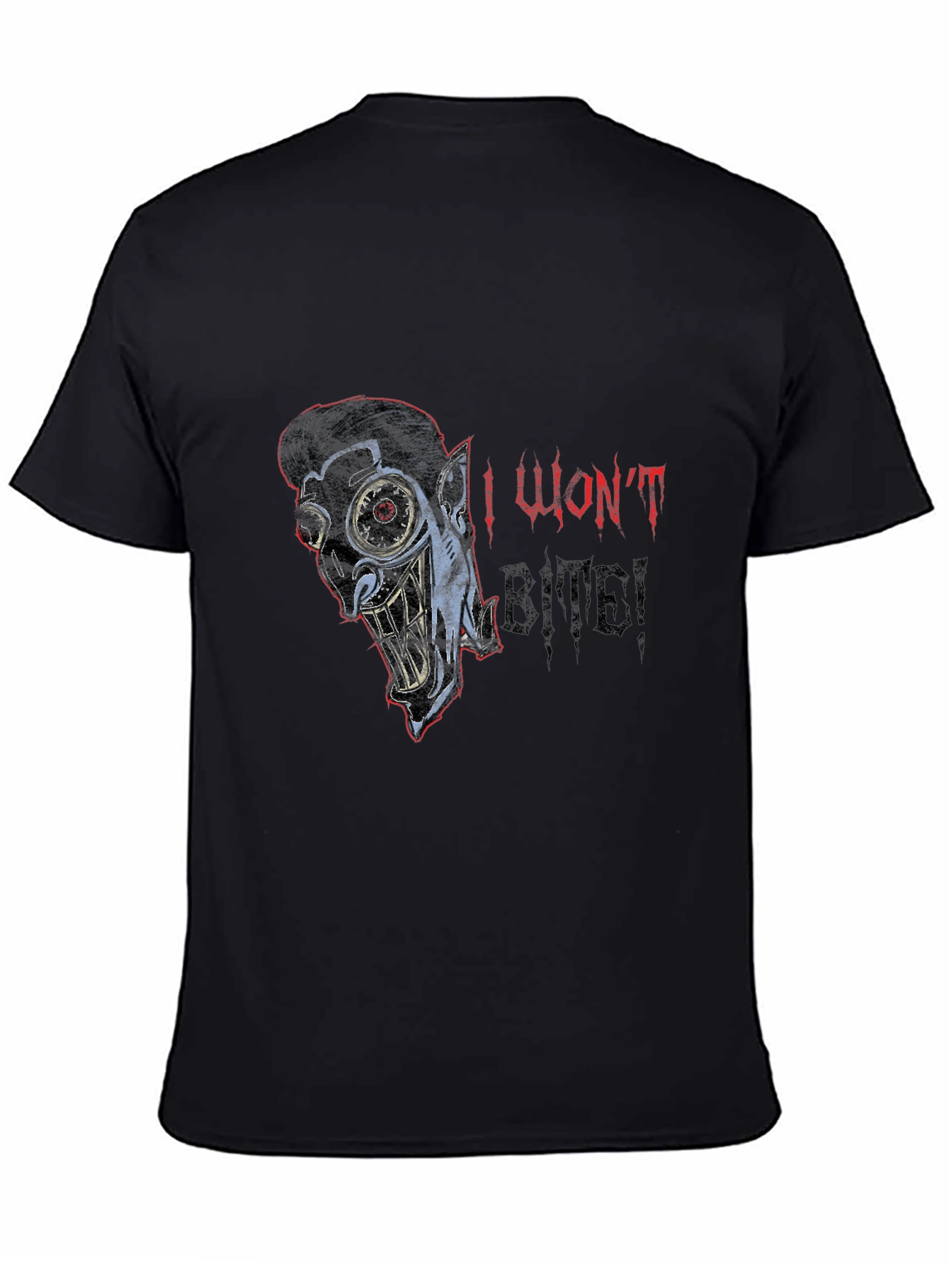 I Wont Bite! Black T-Shirt