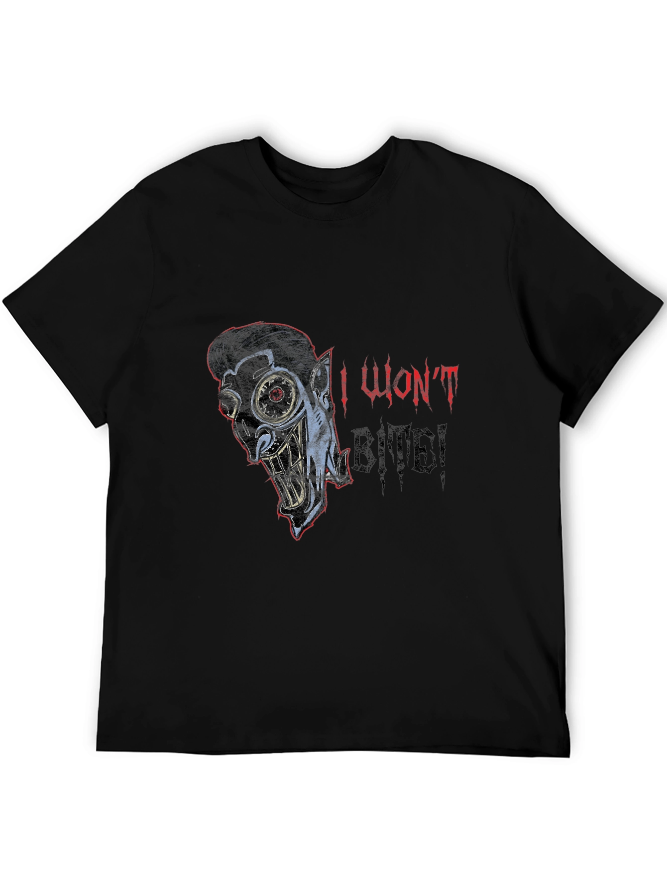 I Wont Bite! Black T-Shirt