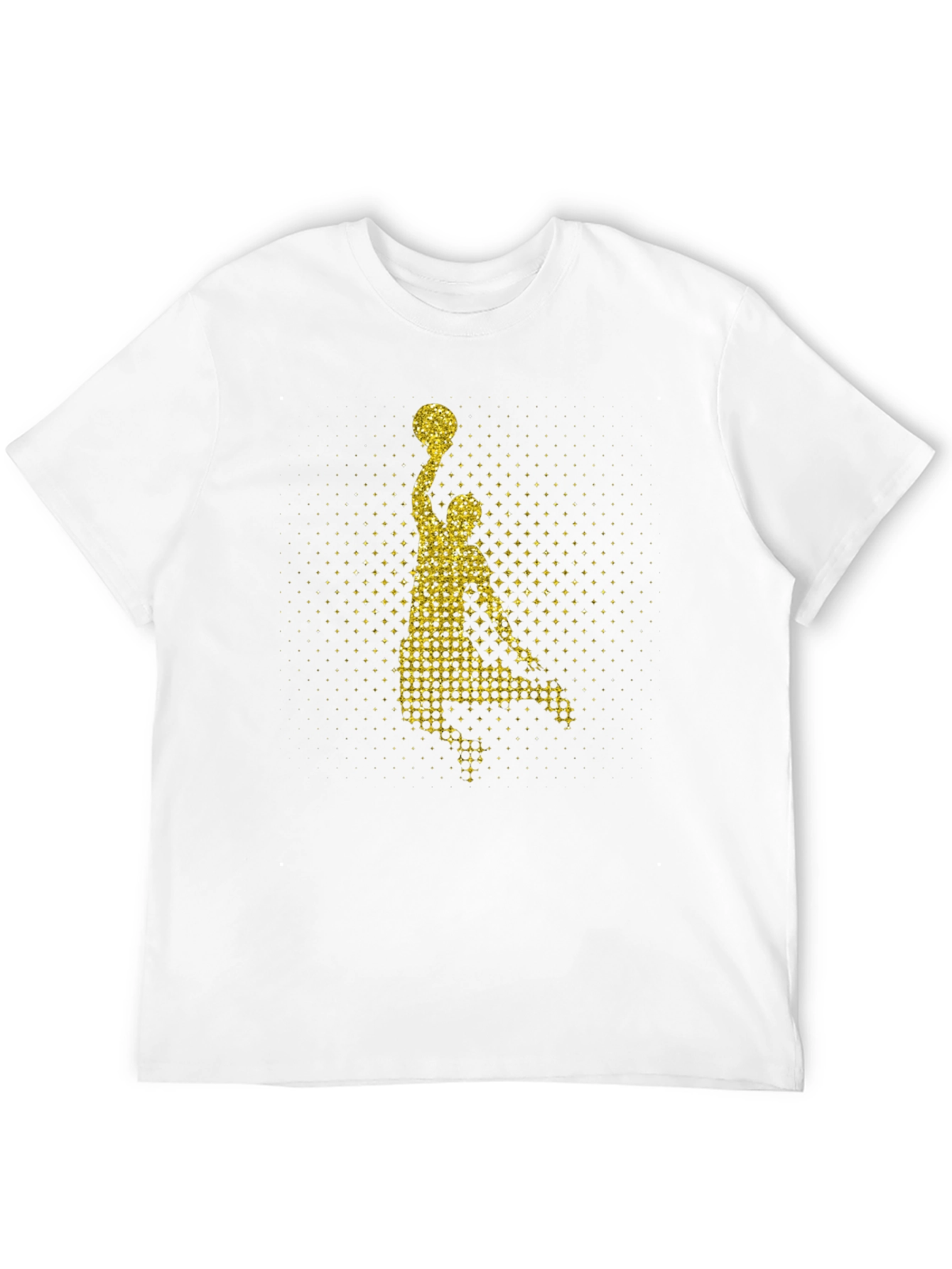 Basketball Player Graphic Tee - Stylish Mens T-Shirt