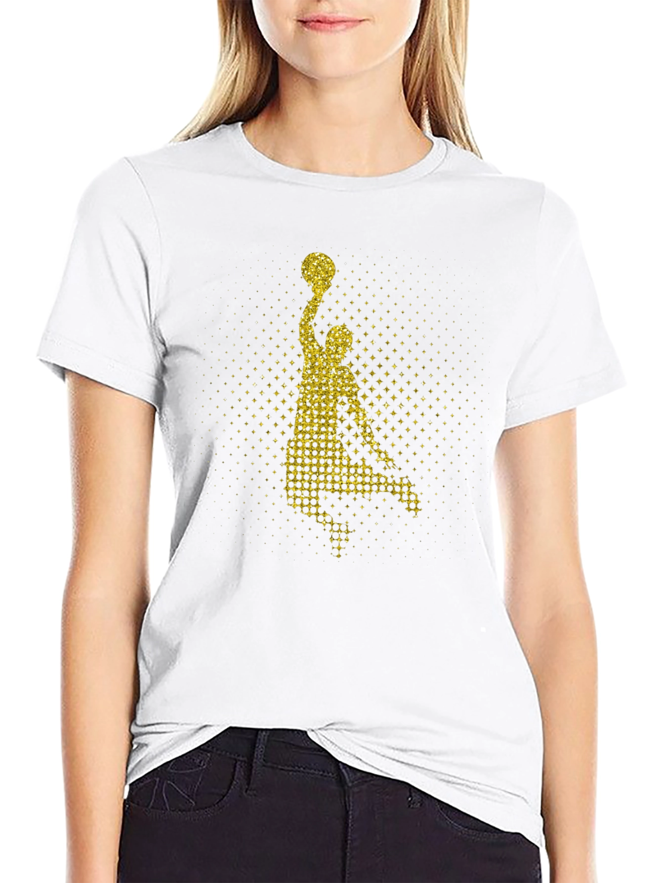 Basketball Player Graphic Tee - Stylish Mens T-Shirt