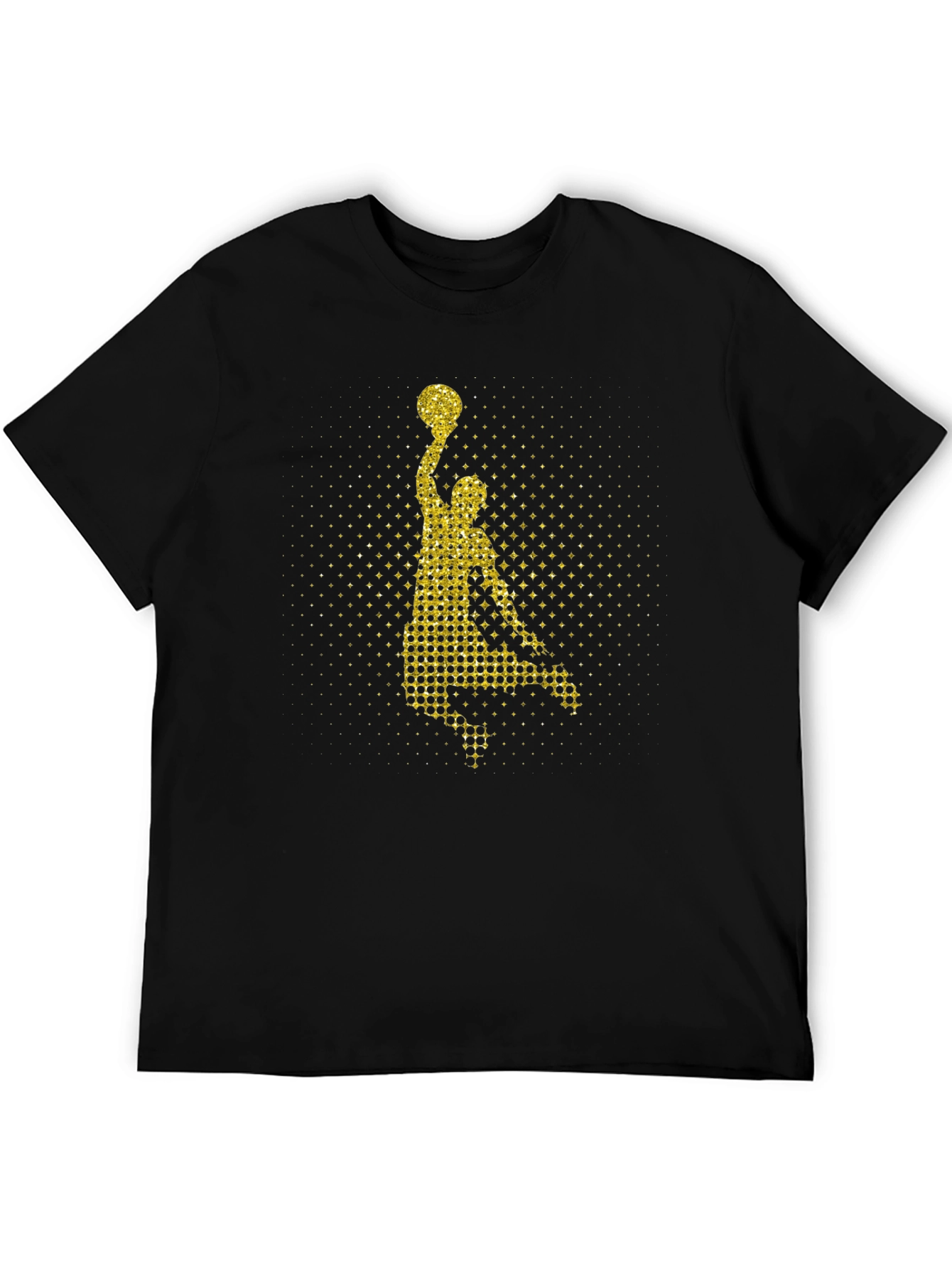 Basketball Player Graphic Tee - Stylish Mens T-Shirt