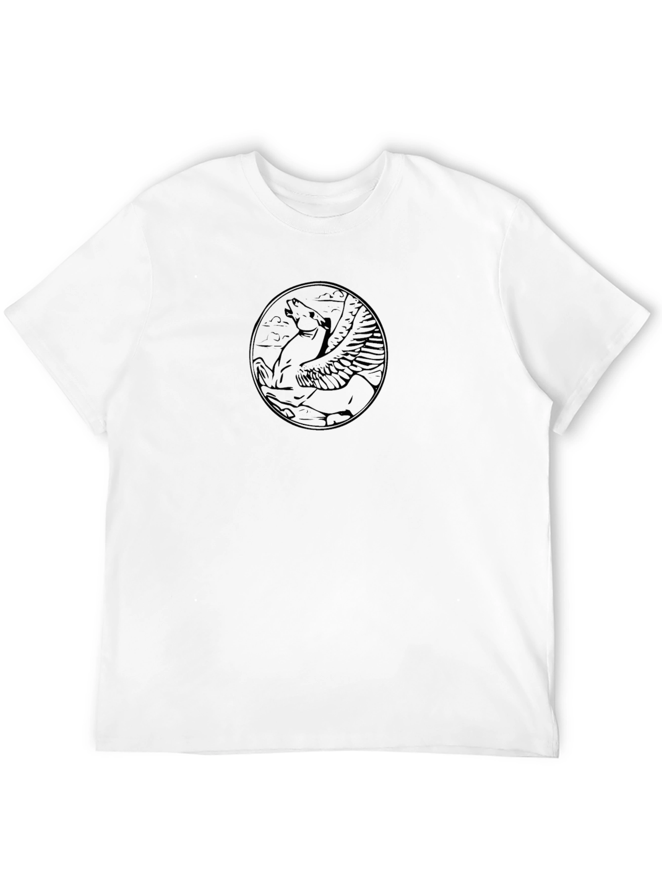 Pegasus Graphic Black T-Shirt