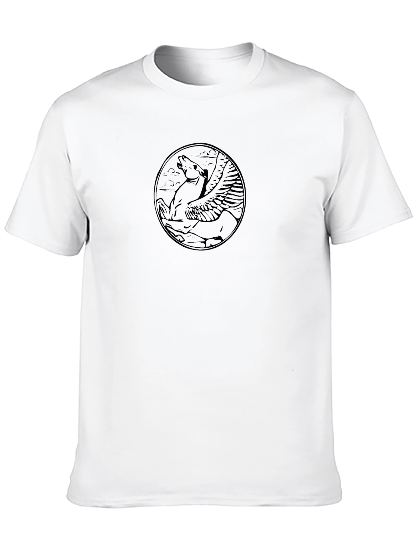 Pegasus Graphic Black T-Shirt