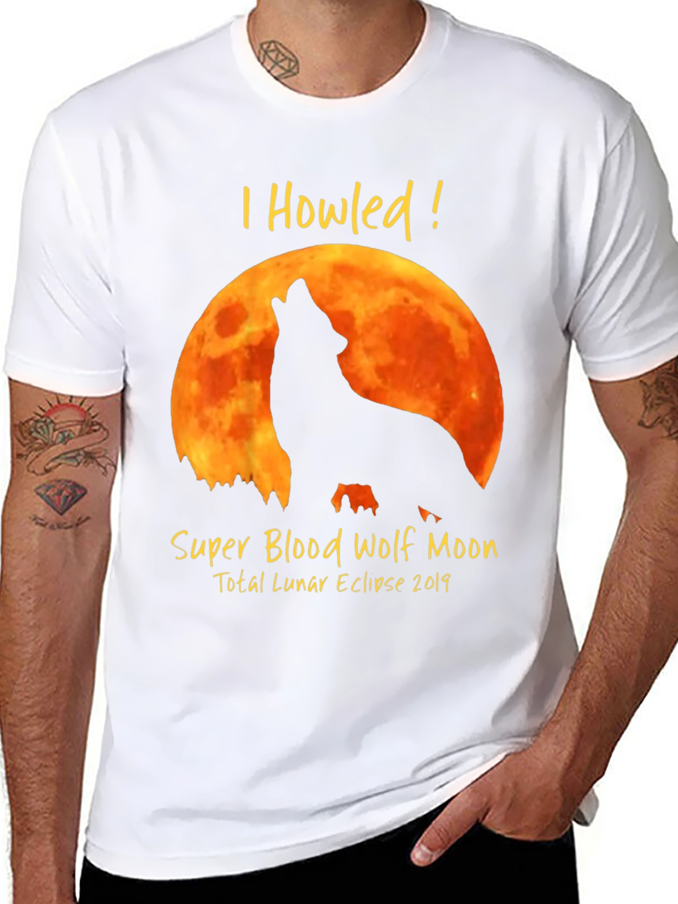 Super Blood Wolf Moon Total Lunar Eclipse 2019 T-Shirt