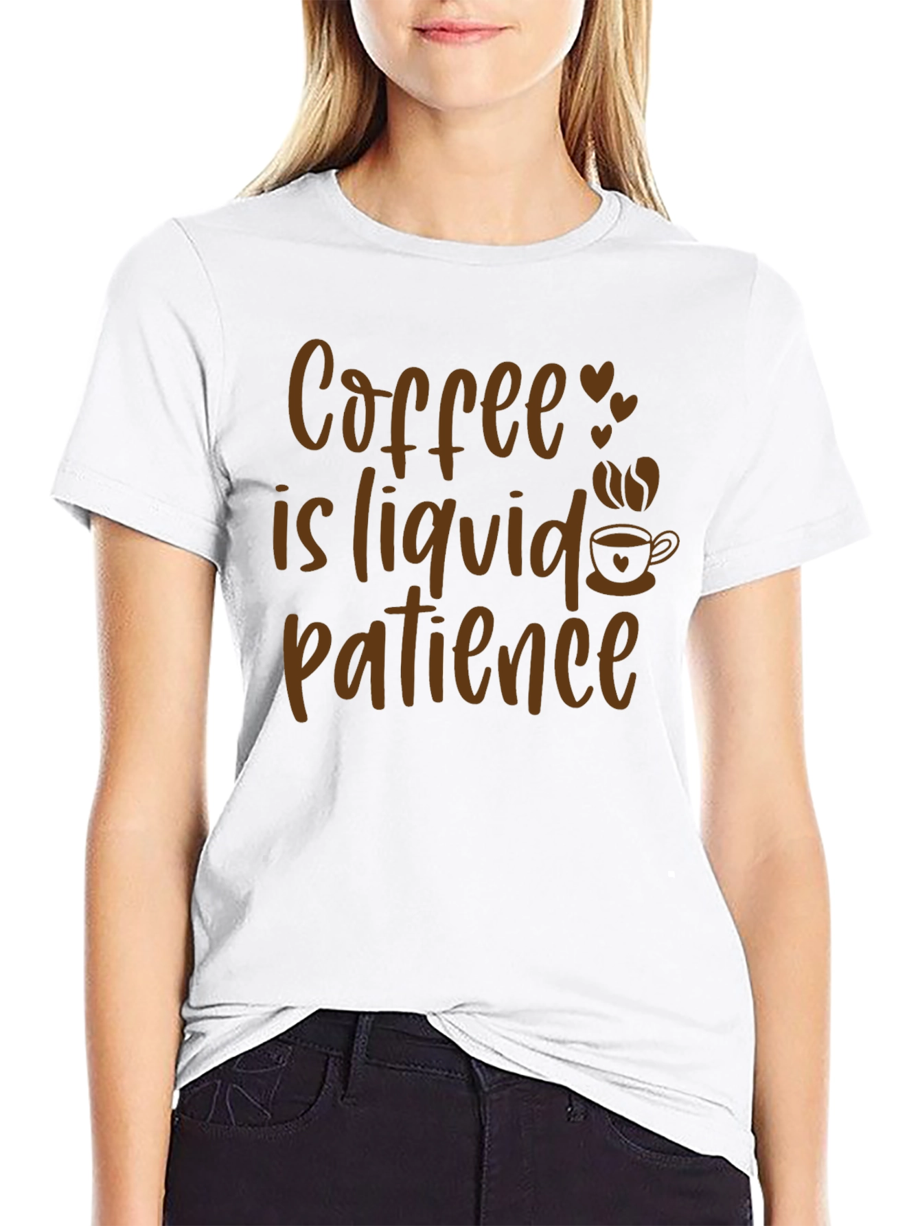Coffee is Liquid Patience Graphic Tee
