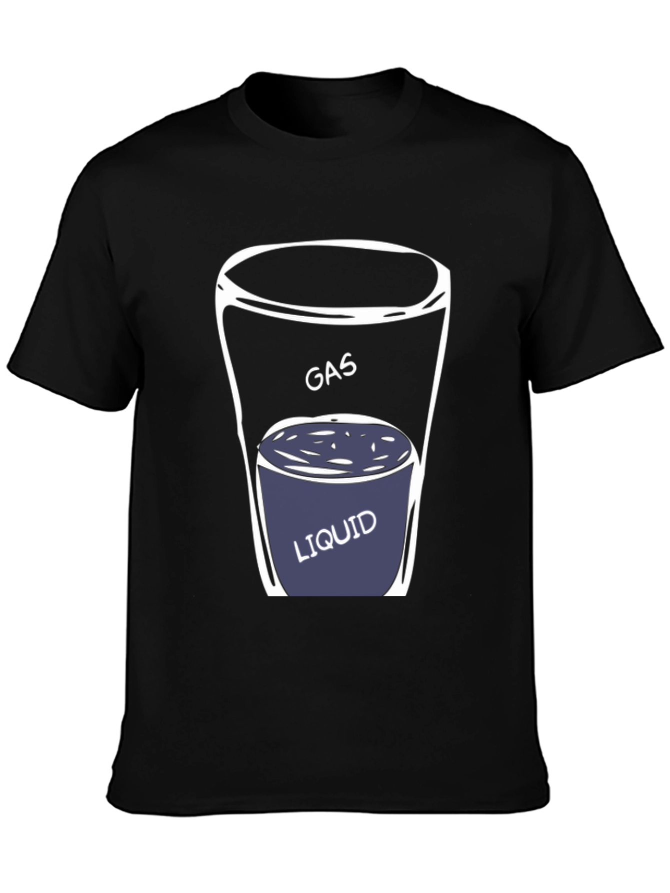 Gas Liquid Funny Chemistry T-Shirt