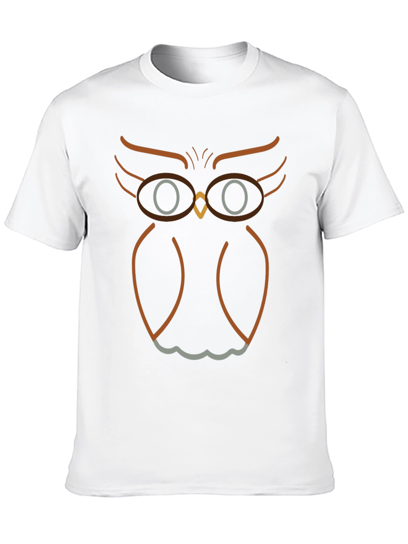 Owl With Glasses Graphic T-Shirt