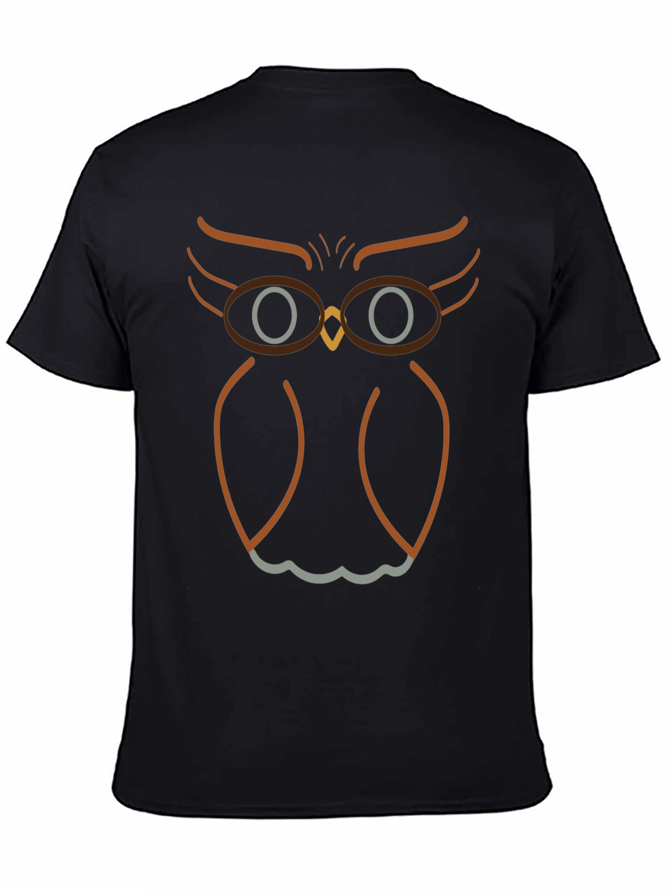 Owl With Glasses Graphic T-Shirt