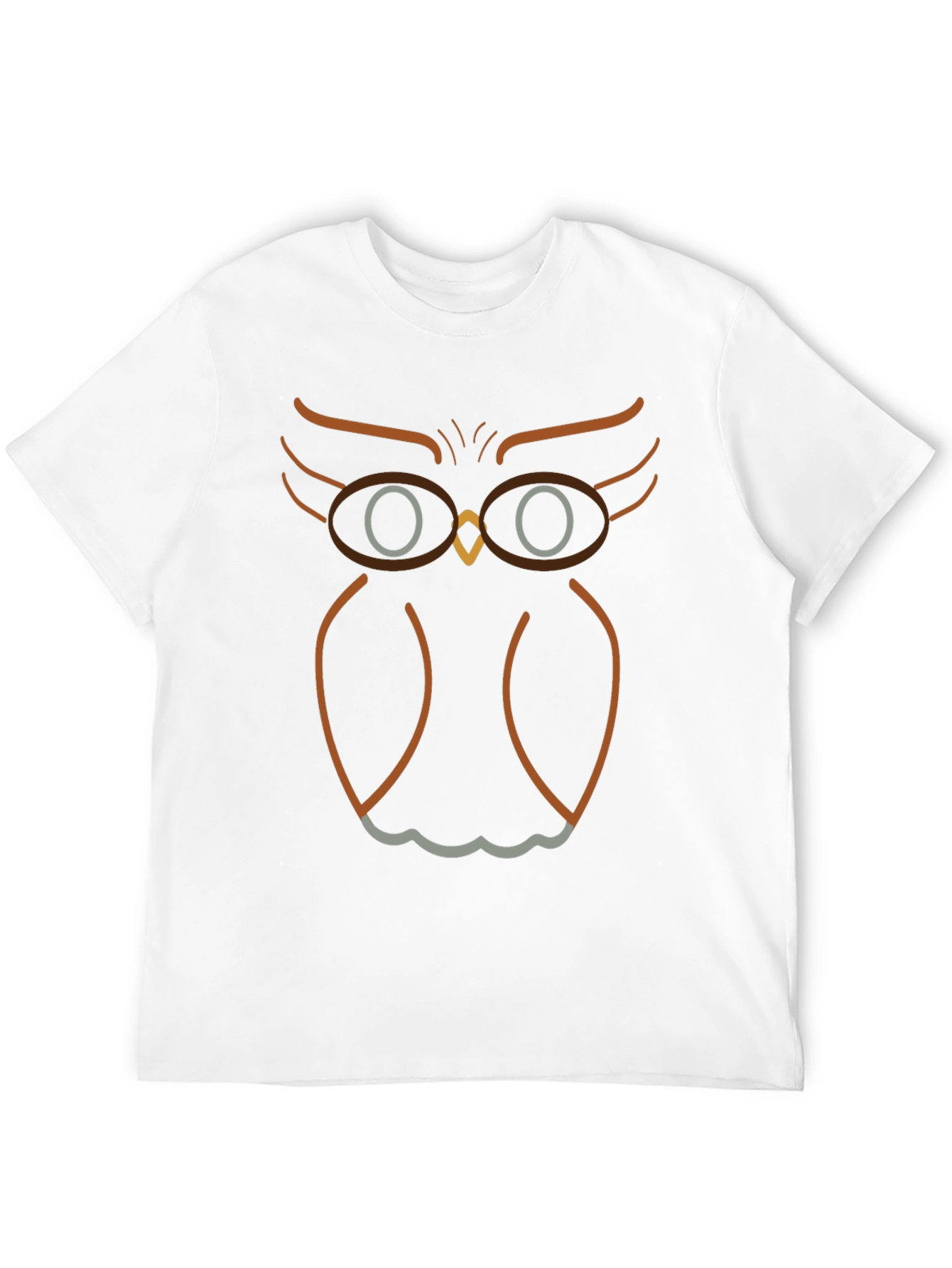 Owl With Glasses Graphic T-Shirt