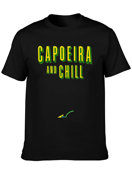 Capoeira and Chill Graphic T-Shirt - Black