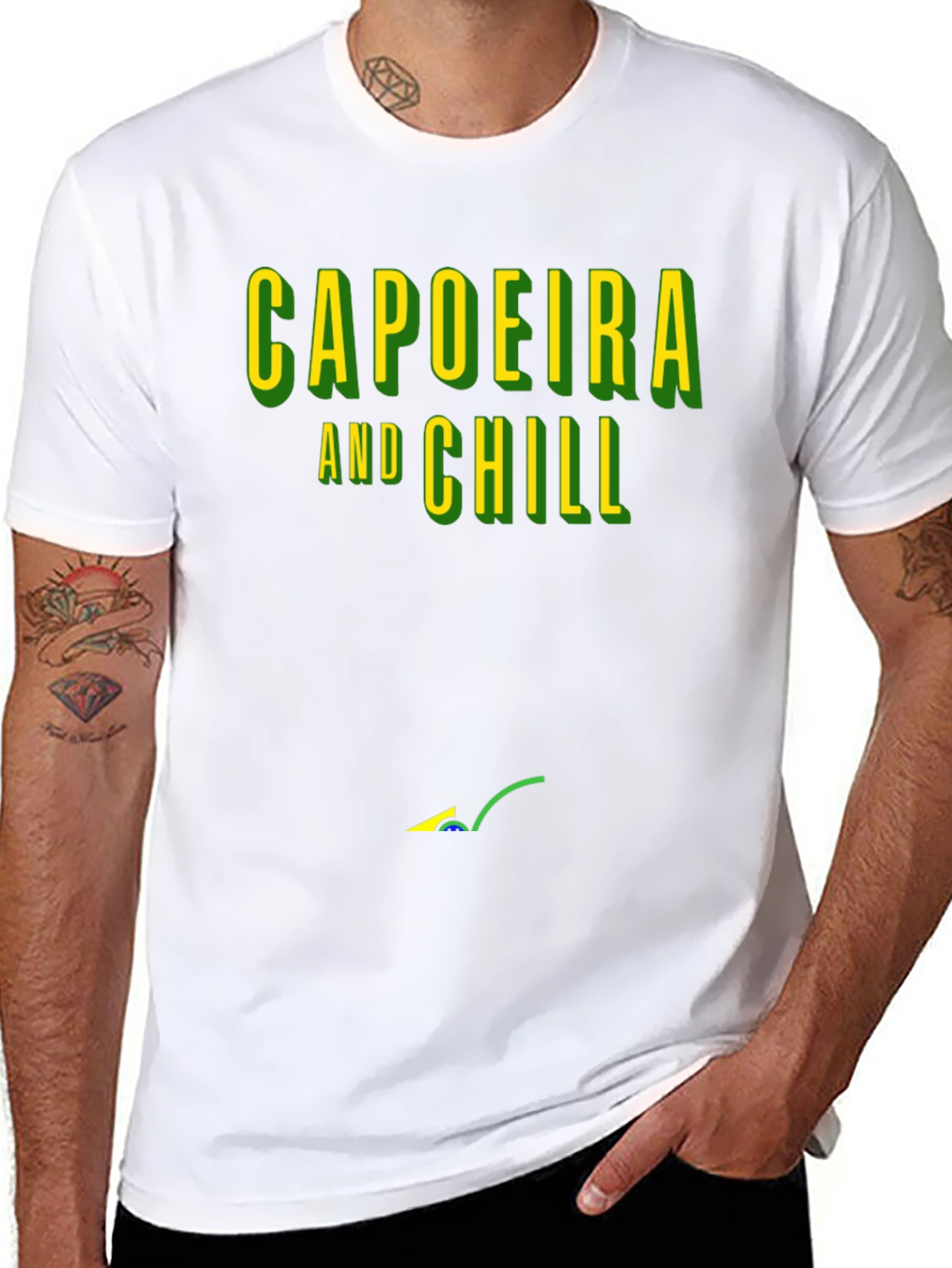 Capoeira and Chill Graphic T-Shirt - Black