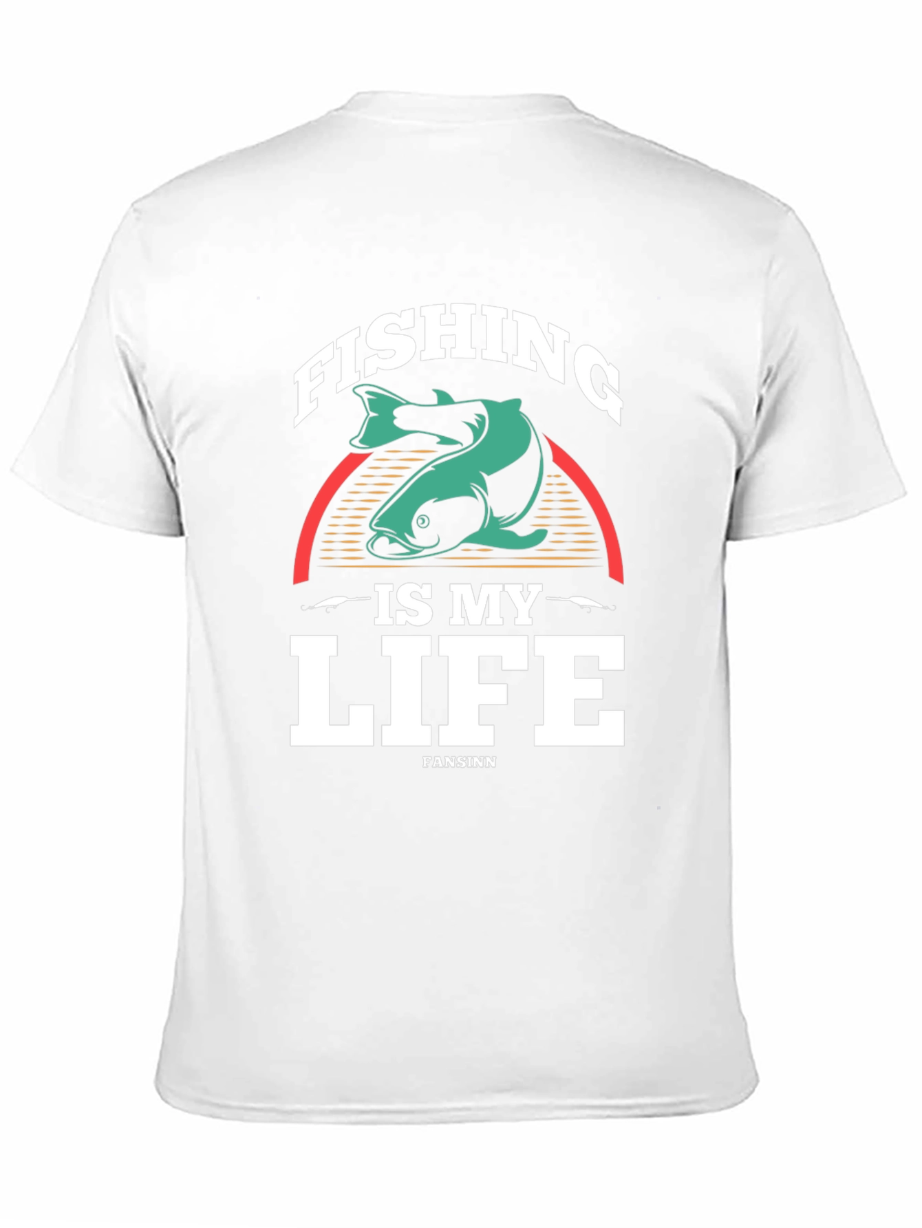 Fishing is My Life Graphic Tee - Black