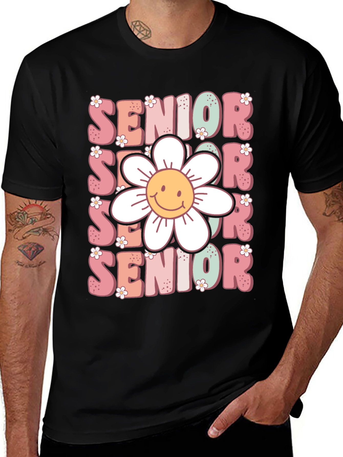 Senior Flower Graphic Tee