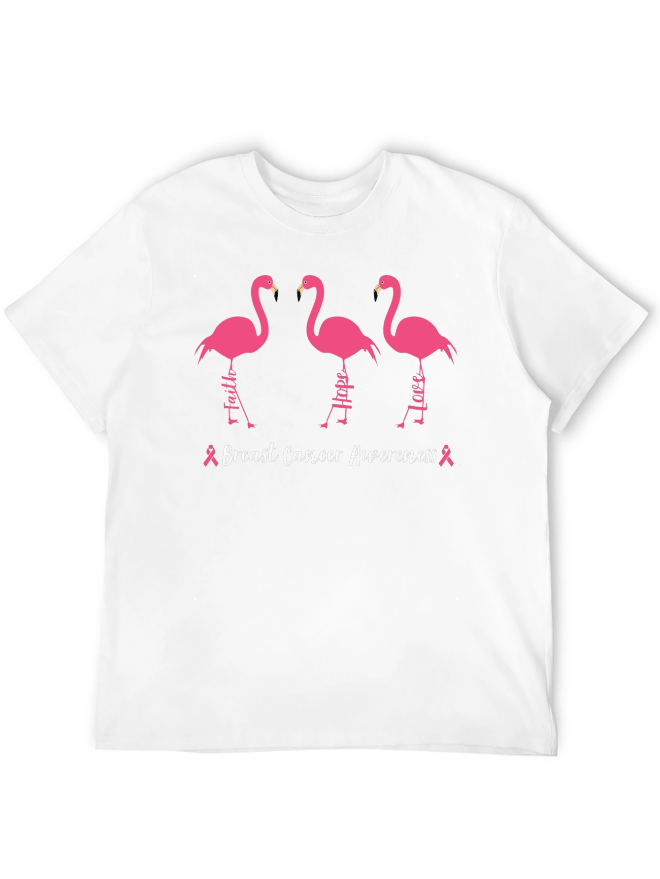 Breast Cancer Awareness Flamingo T-Shirt