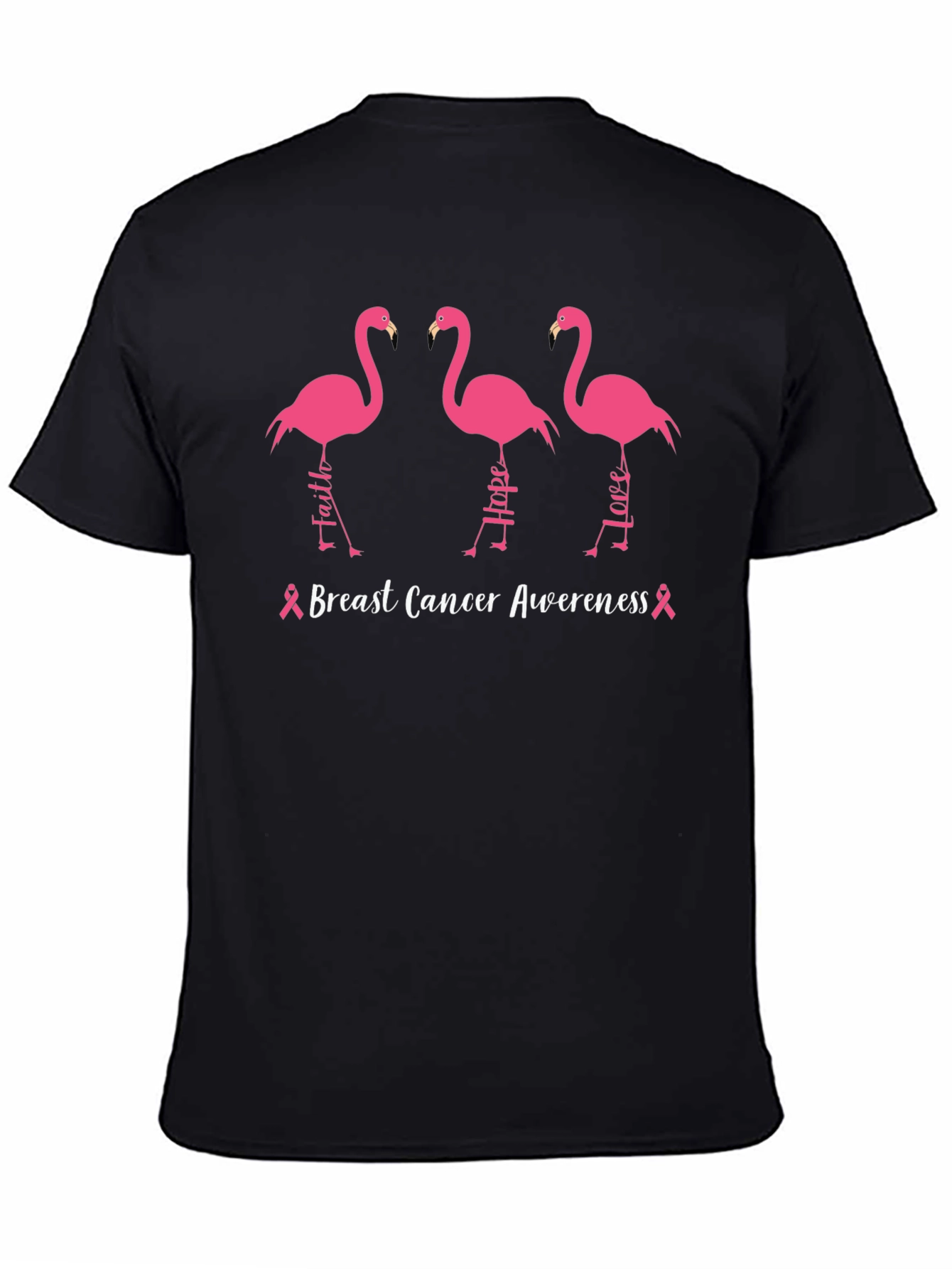 Breast Cancer Awareness Flamingo T-Shirt