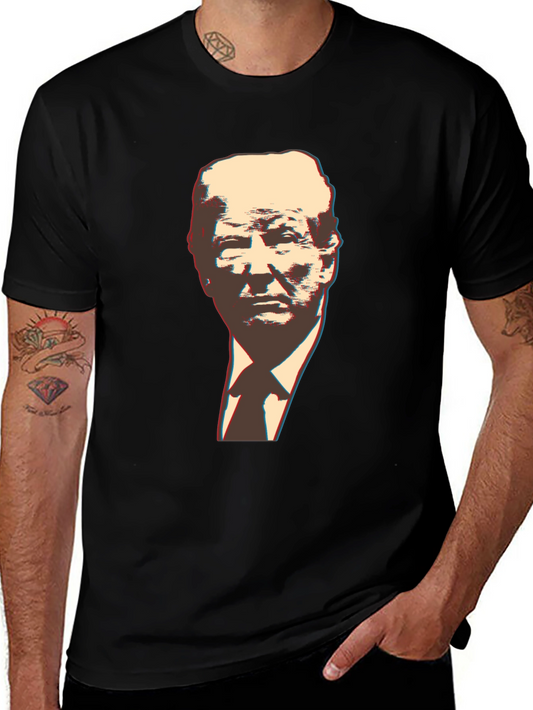 Trump Graphic Print Black T-Shirt