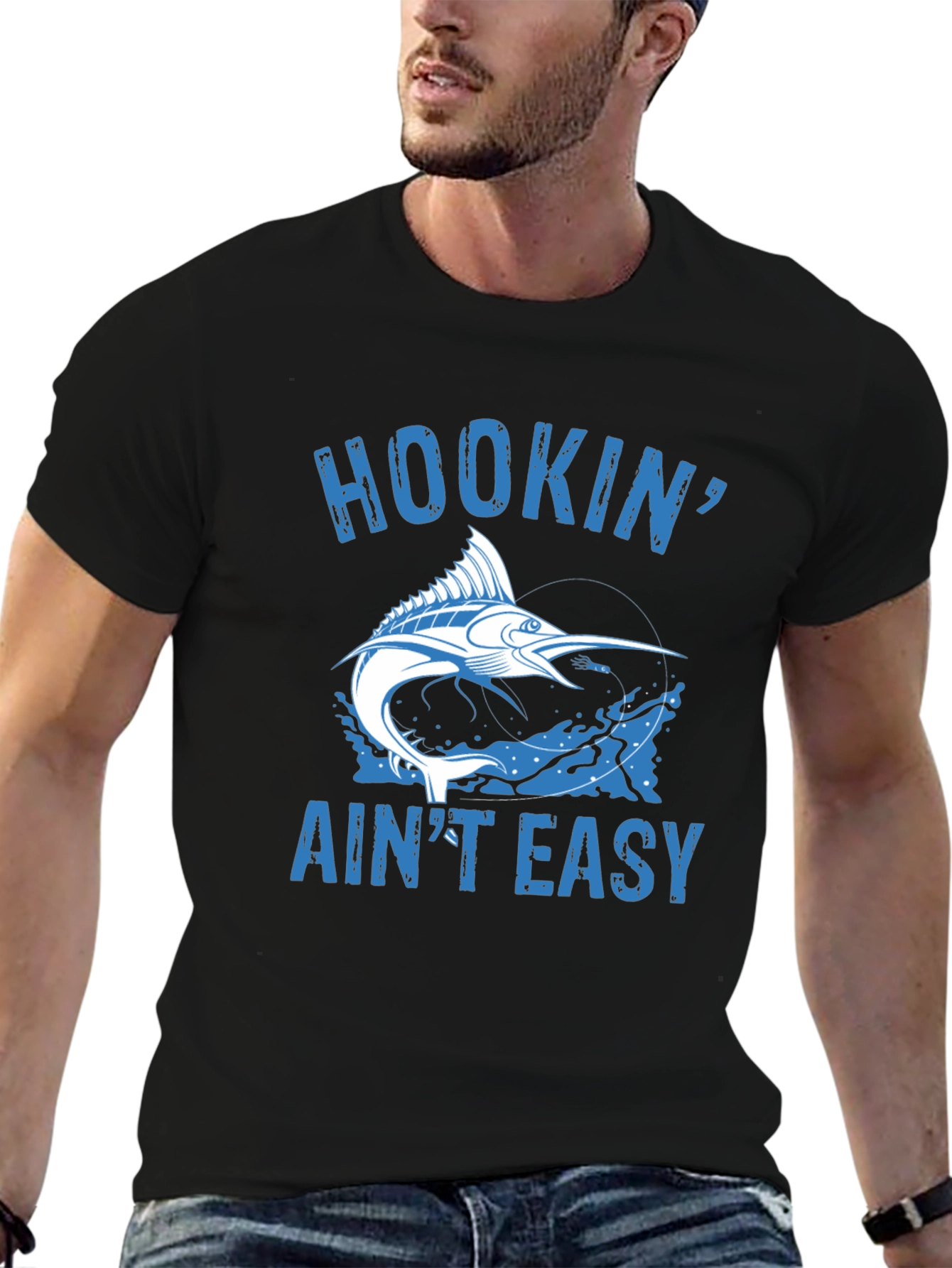 Hookin Aint Easy Fishing T-Shirt
