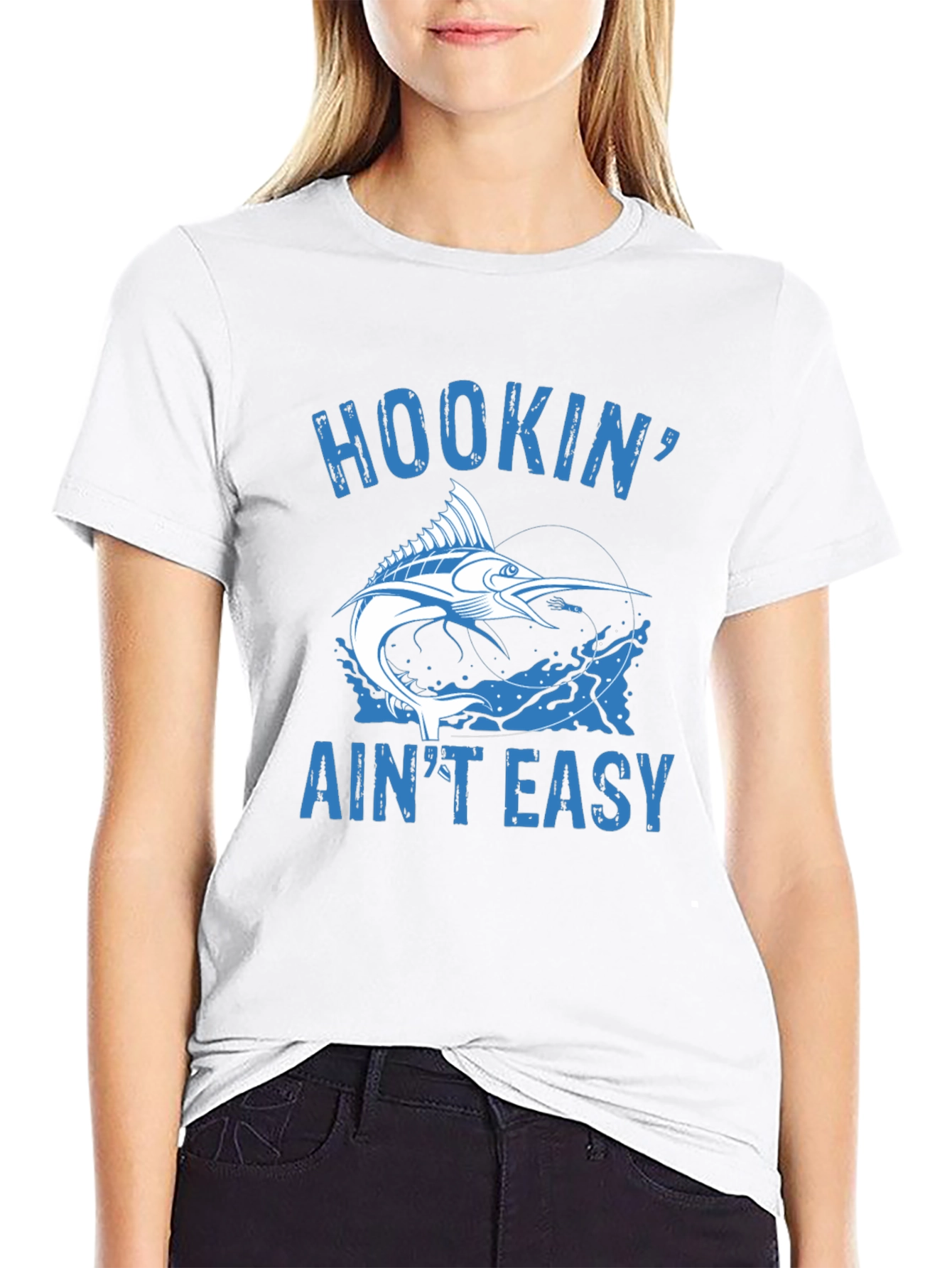 Hookin Aint Easy Fishing T-Shirt