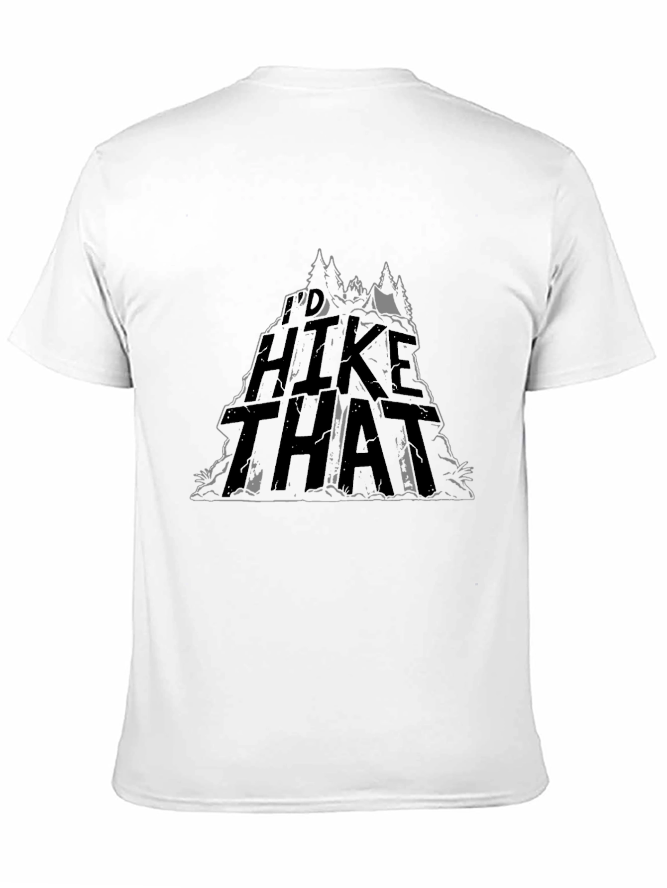 Id Hike That - Black Graphic Tee