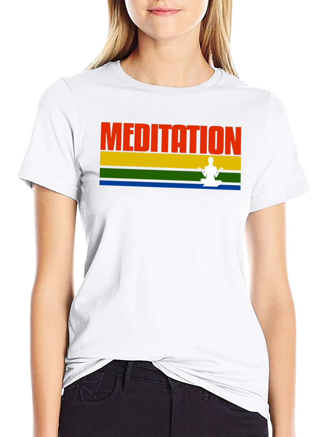 Meditation Retro T-Shirt - Relaxed Fit