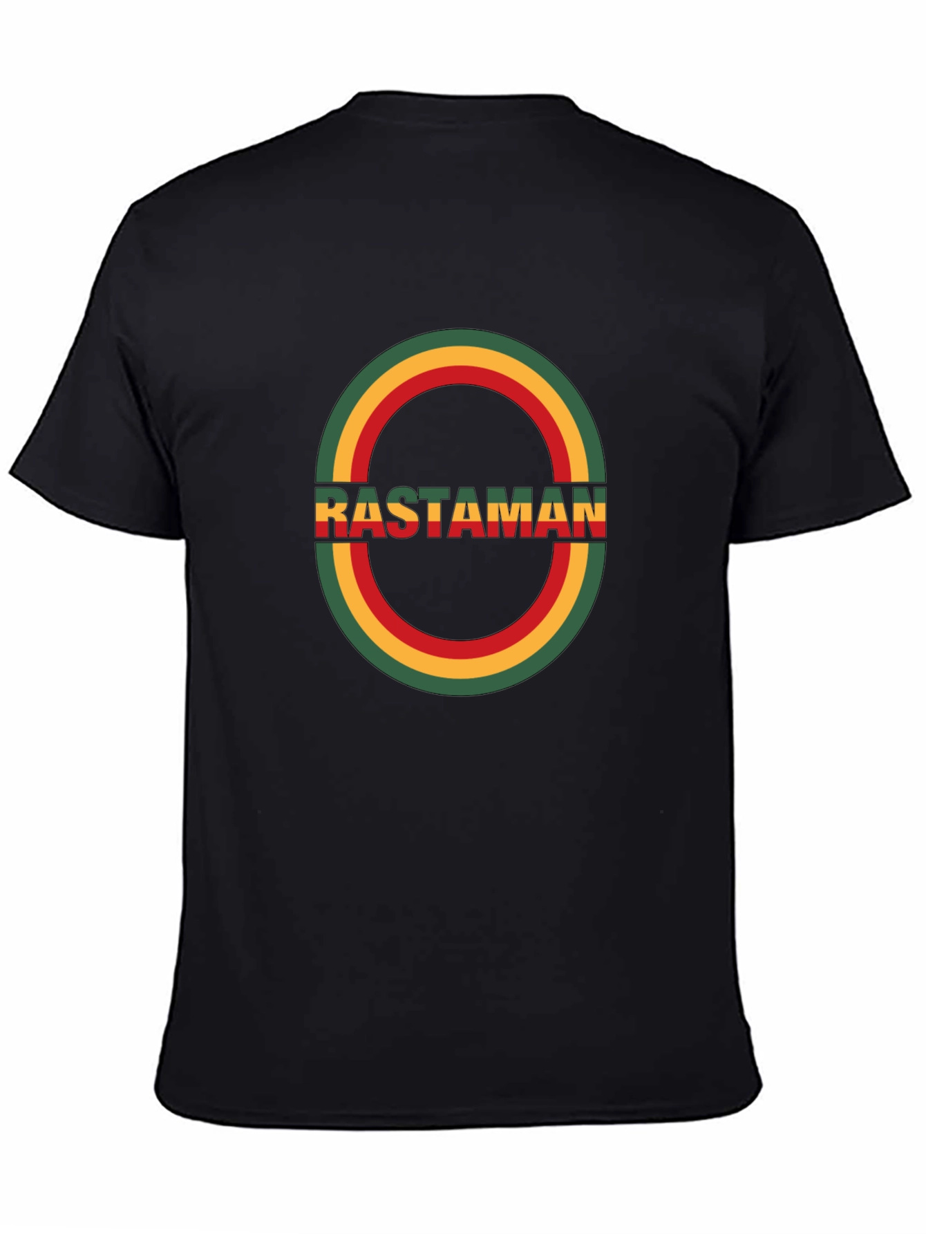 Rastaman Black T-Shirt - Reggae Style