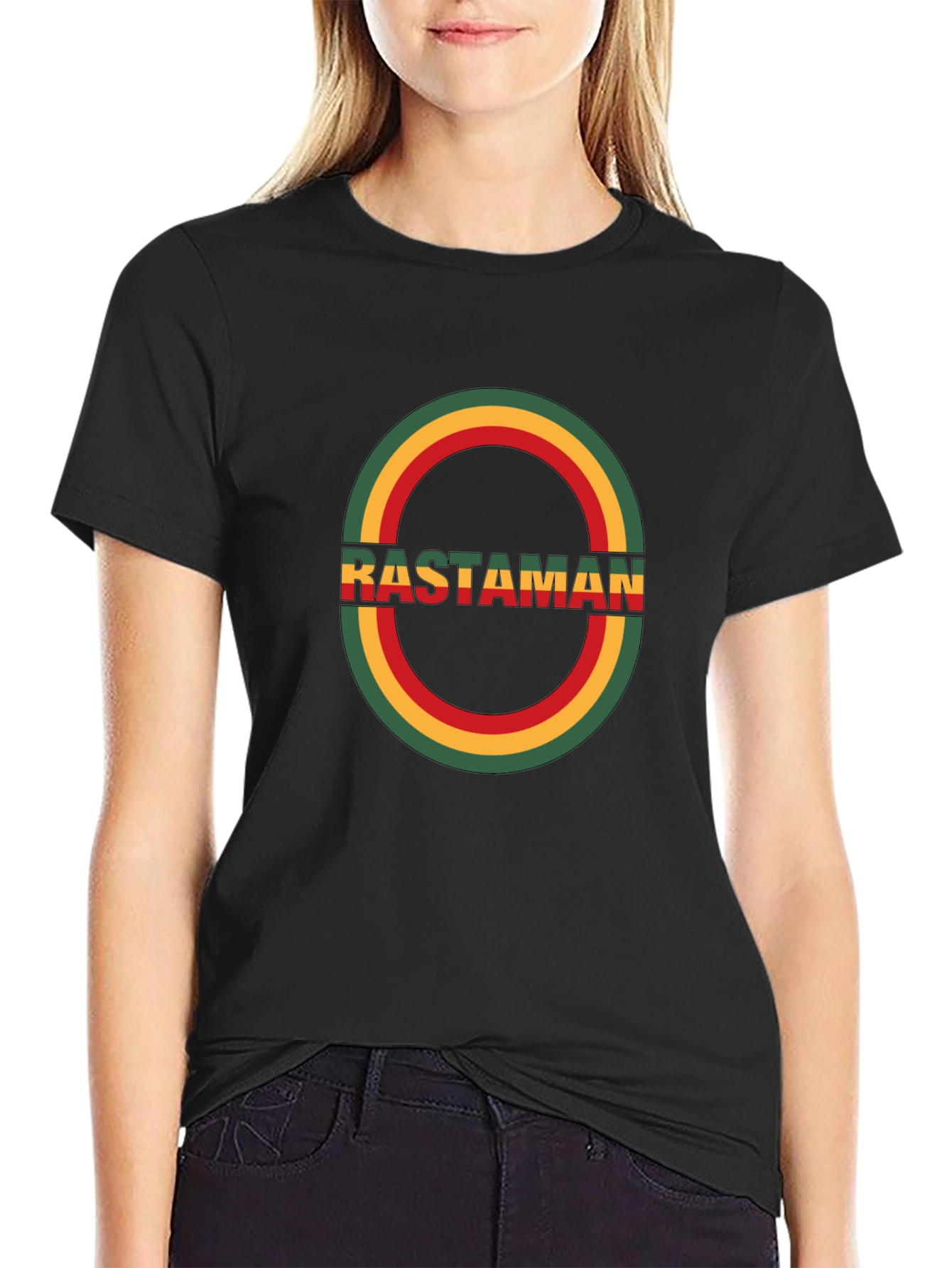 Rastaman Black T-Shirt - Reggae Style
