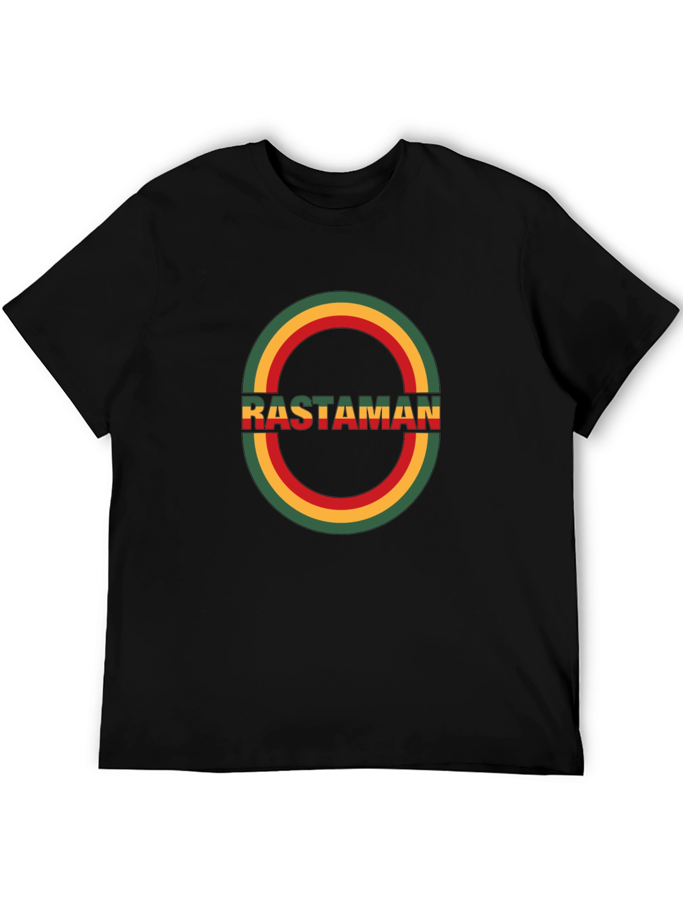 Rastaman Black T-Shirt - Reggae Style