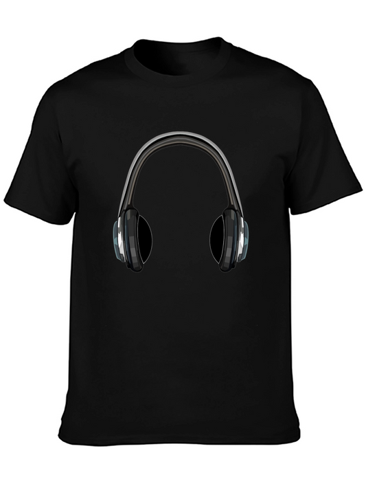 Headphone Graphic T-Shirt - Cool Music Lover Tee